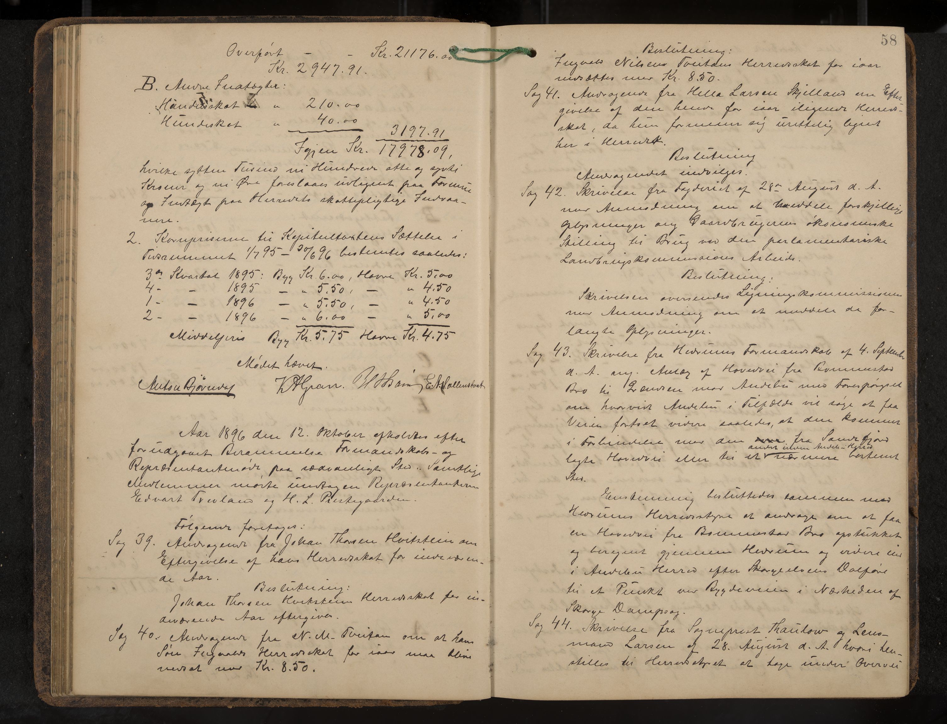 Andebu formannskap og sentraladministrasjon, IKAK/0719021-1/A/Aa/L0003: Møtebok, 1892-1908, s. 58