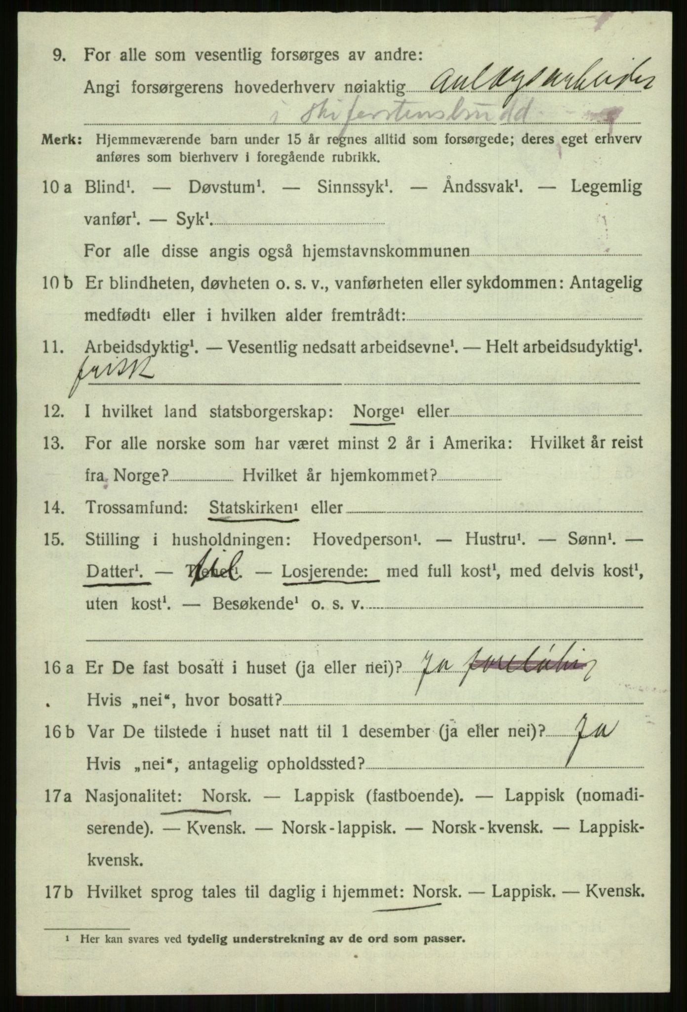 SATØ, Folketelling 1920 for 1941 Skjervøy herred, 1920, s. 2880