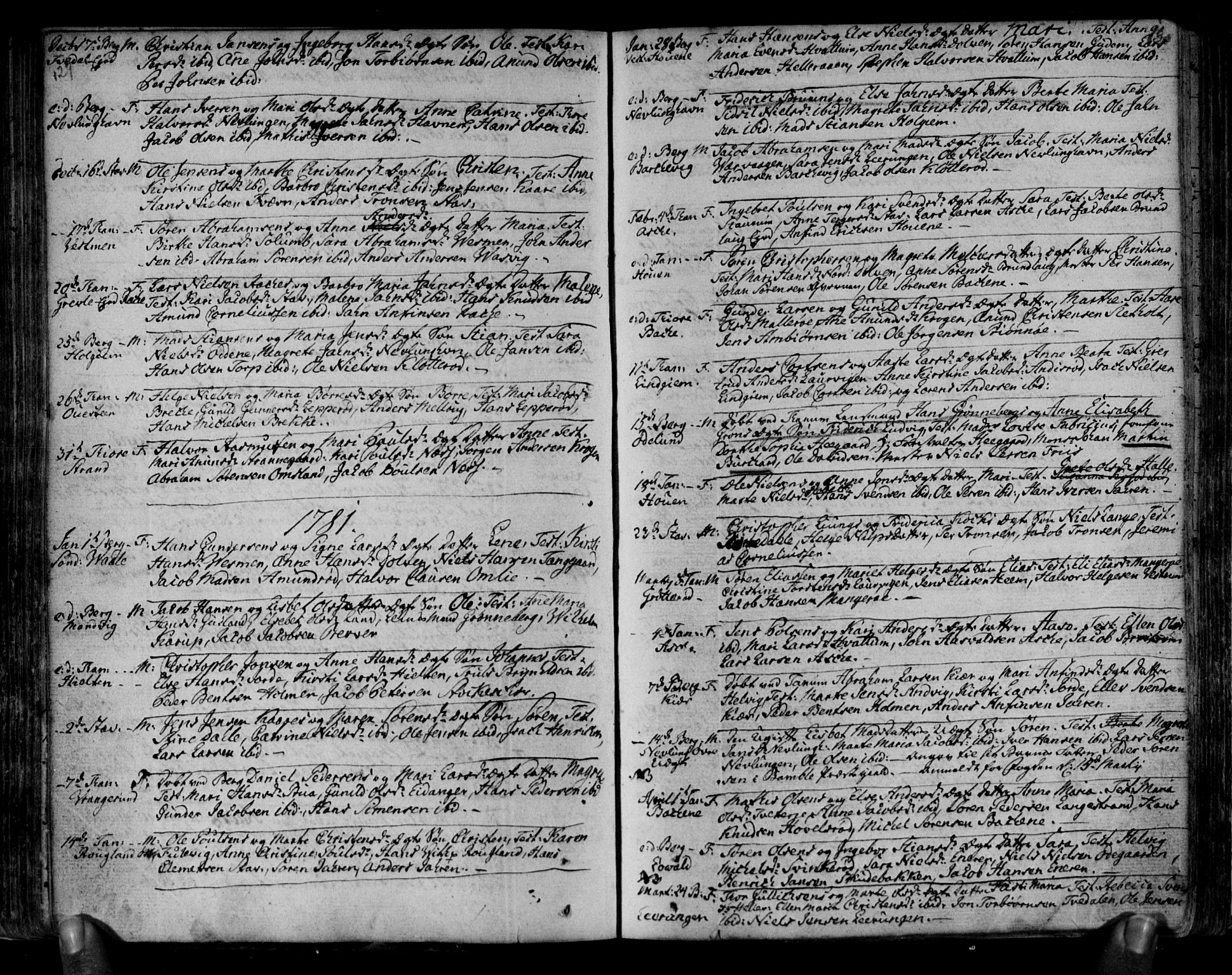 Brunlanes kirkebøker, SAKO/A-342/F/Fa/L0001: Ministerialbok nr. I 1, 1766-1801, s. 129-130