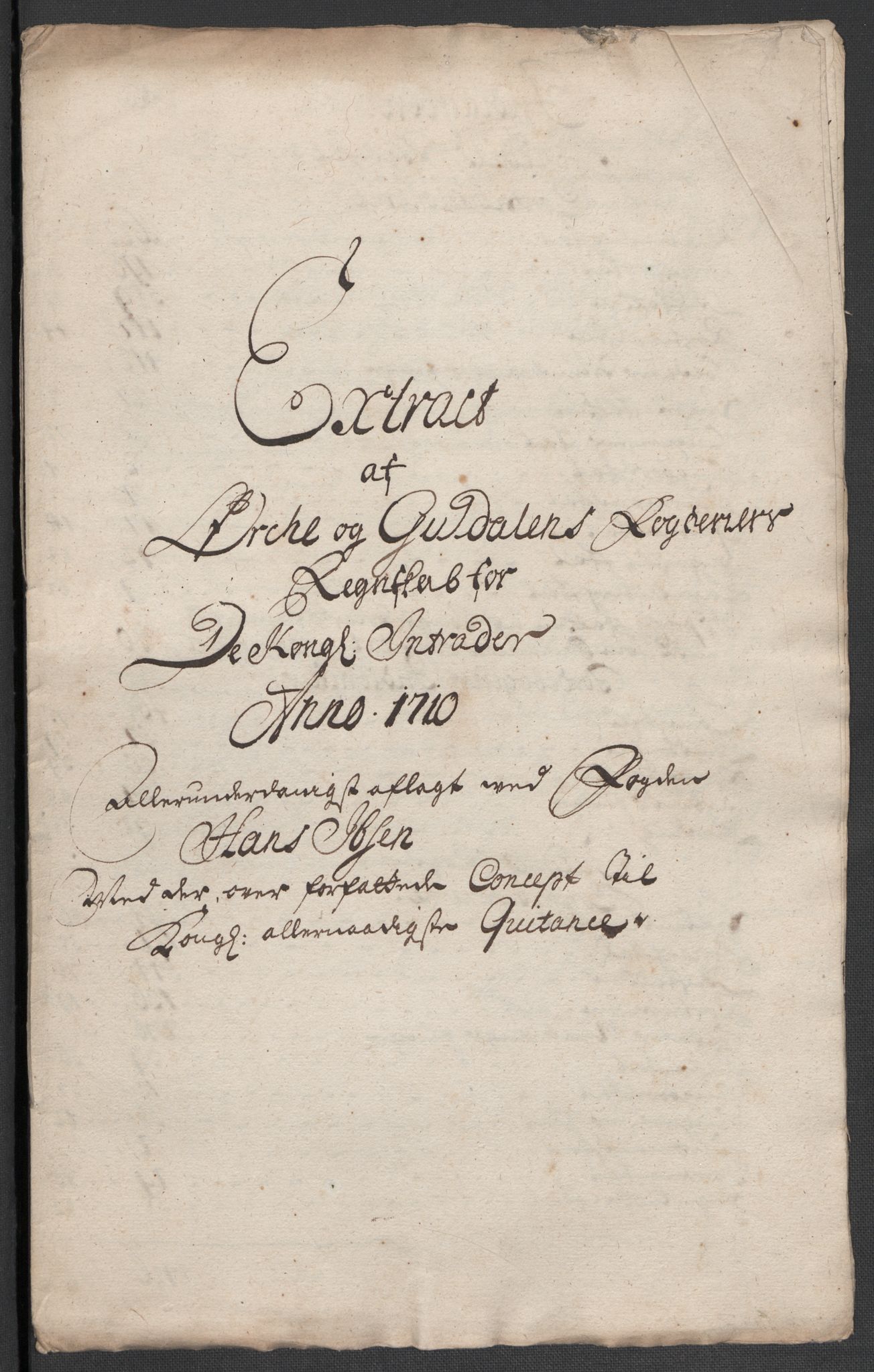 Rentekammeret inntil 1814, Reviderte regnskaper, Fogderegnskap, RA/EA-4092/R60/L3960: Fogderegnskap Orkdal og Gauldal, 1710, s. 433