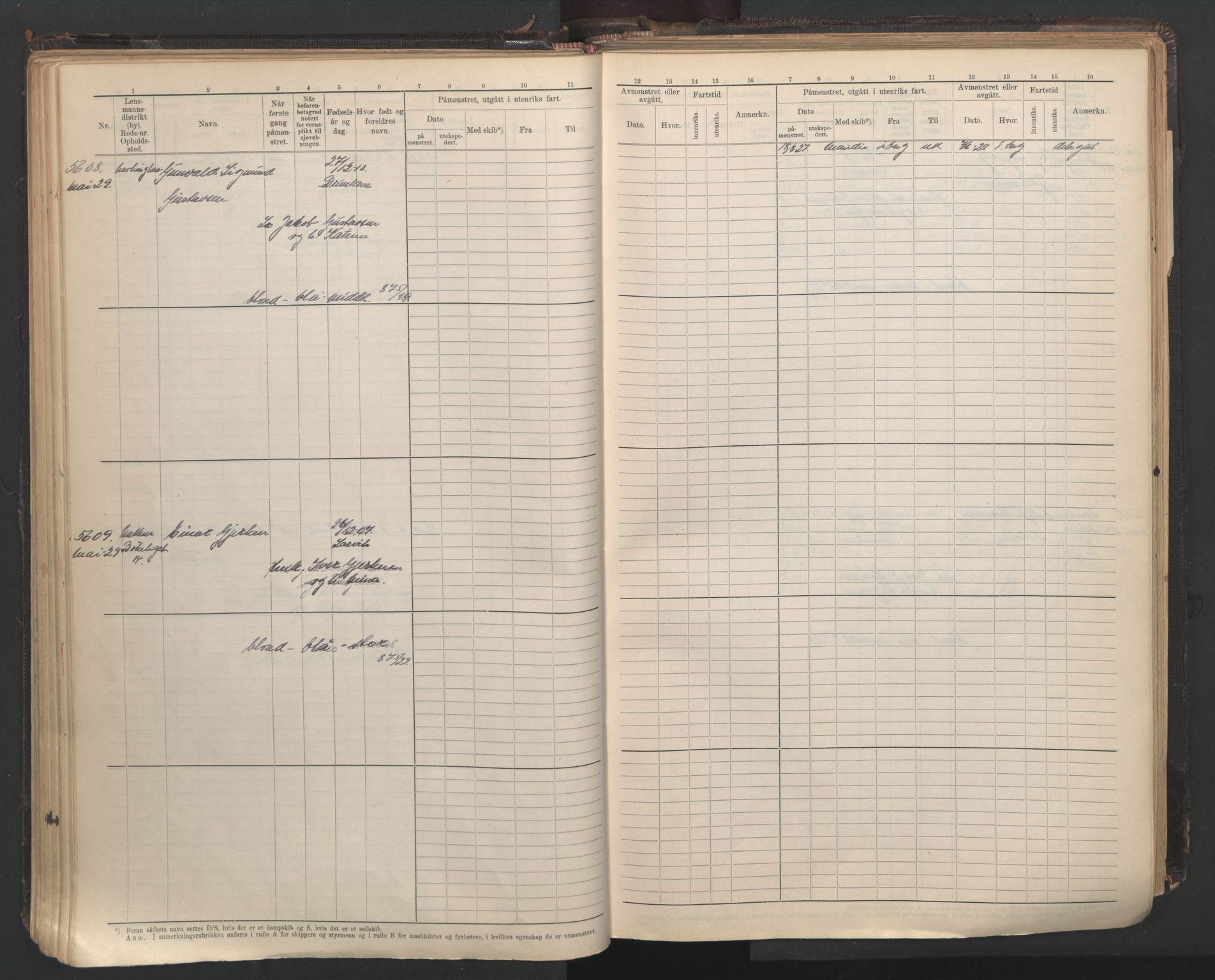 Larvik innrulleringskontor, AV/SAKO-A-787/F/Fc/L0013: Hovedrulle, 1926-1946, s. 107