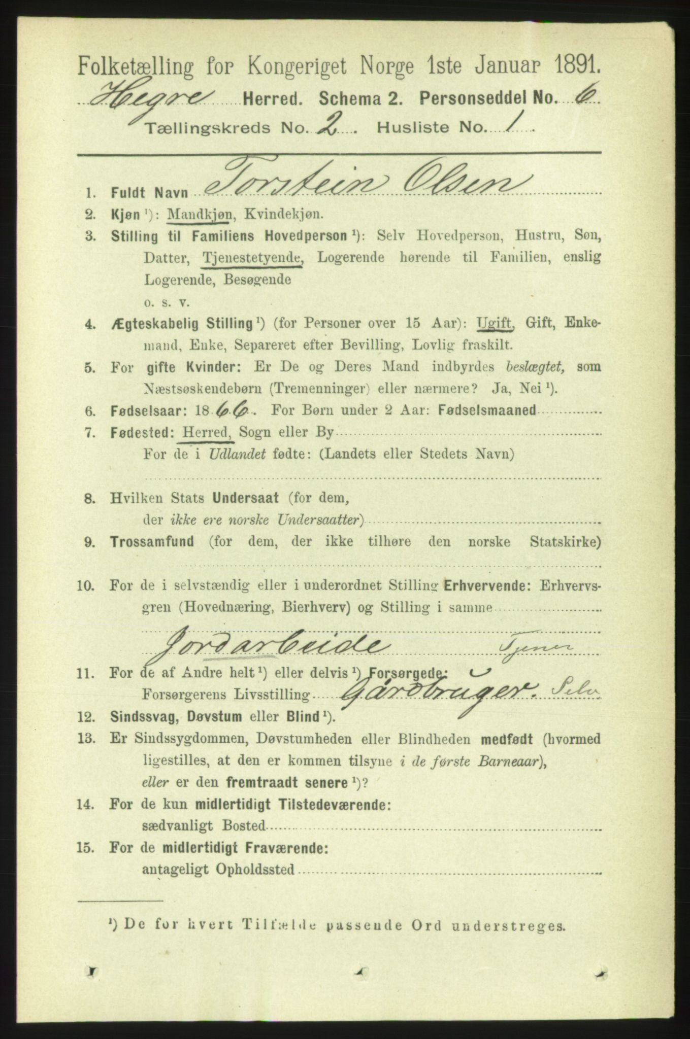 RA, Folketelling 1891 for 1712 Hegra herred, 1891, s. 511