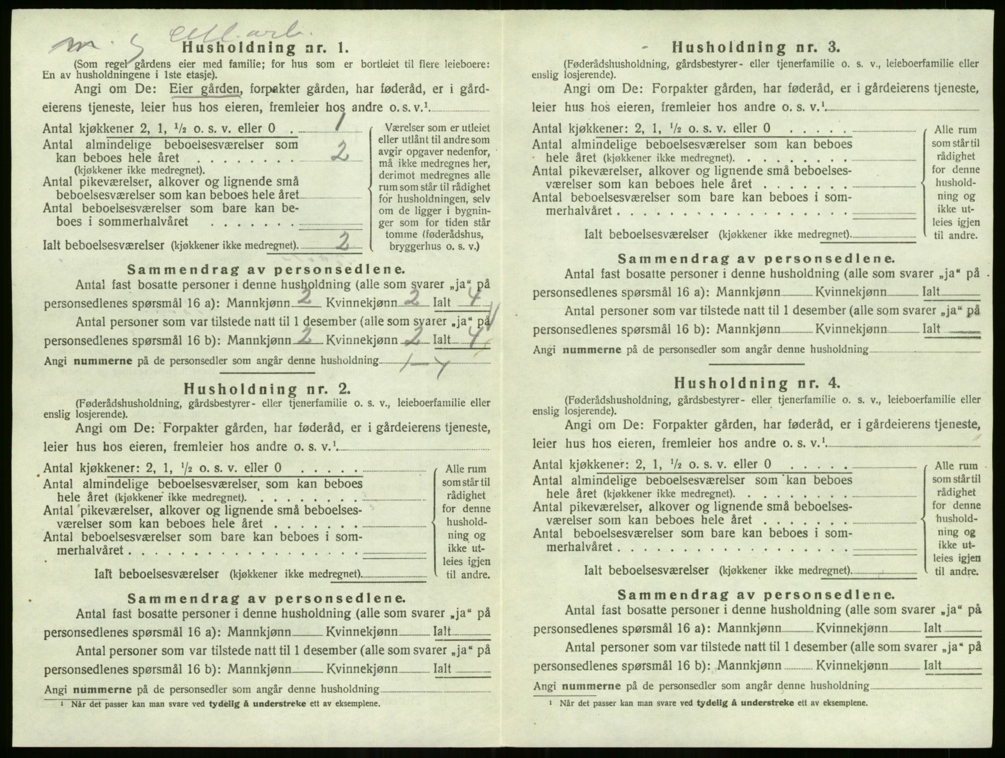SAO, Folketelling 1920 for 0232 Lillestrøm herred, 1920, s. 1443