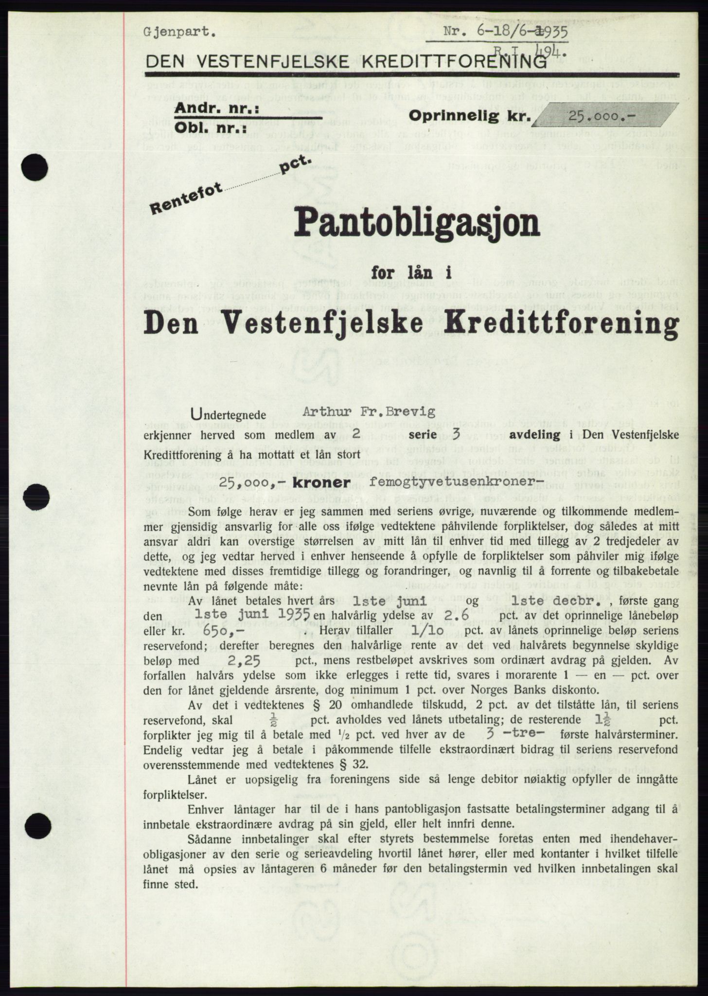 Ålesund byfogd, AV/SAT-A-4384: Pantebok nr. 32, 1934-1935, Tingl.dato: 18.06.1935