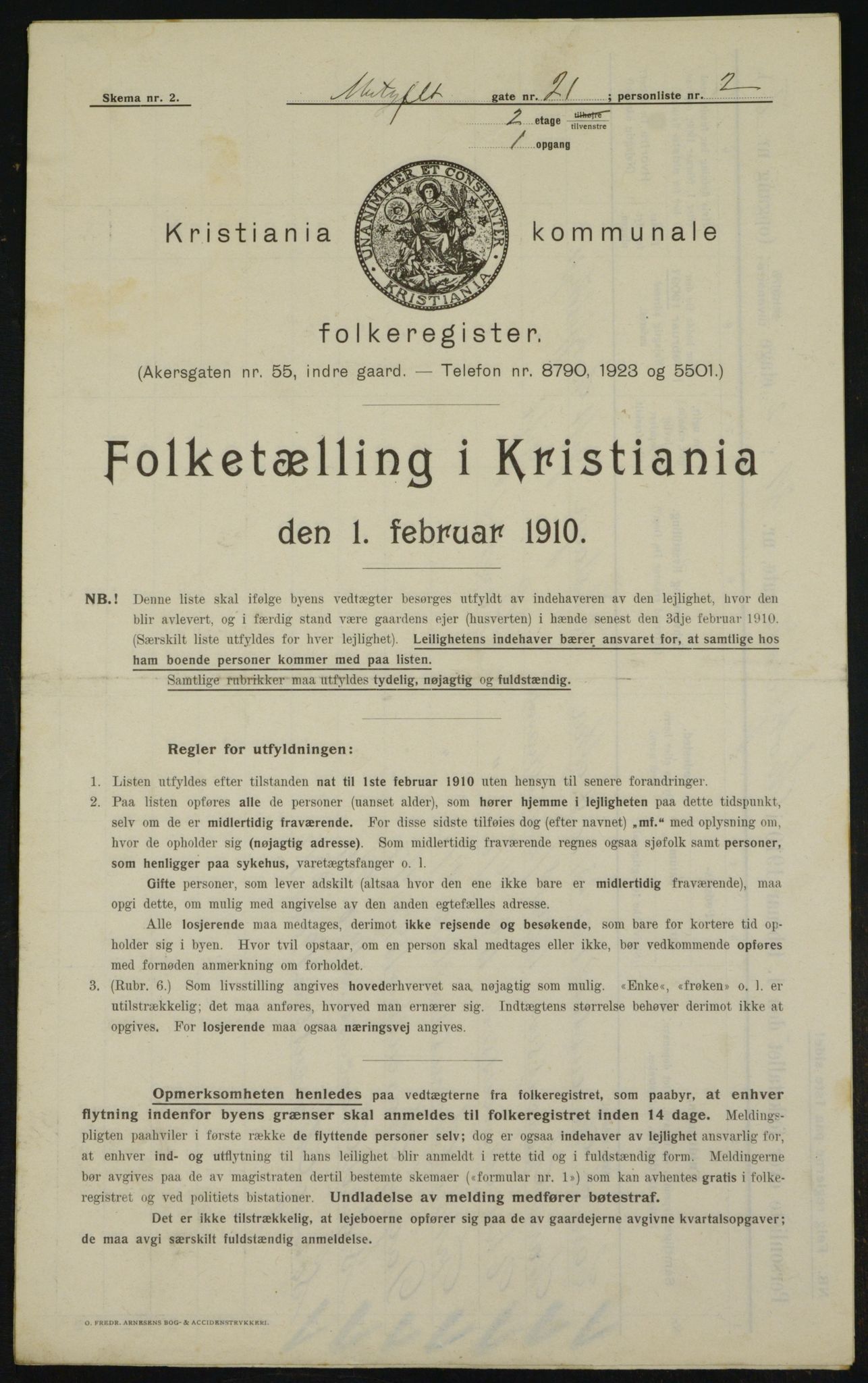 OBA, Kommunal folketelling 1.2.1910 for Kristiania, 1910, s. 64146