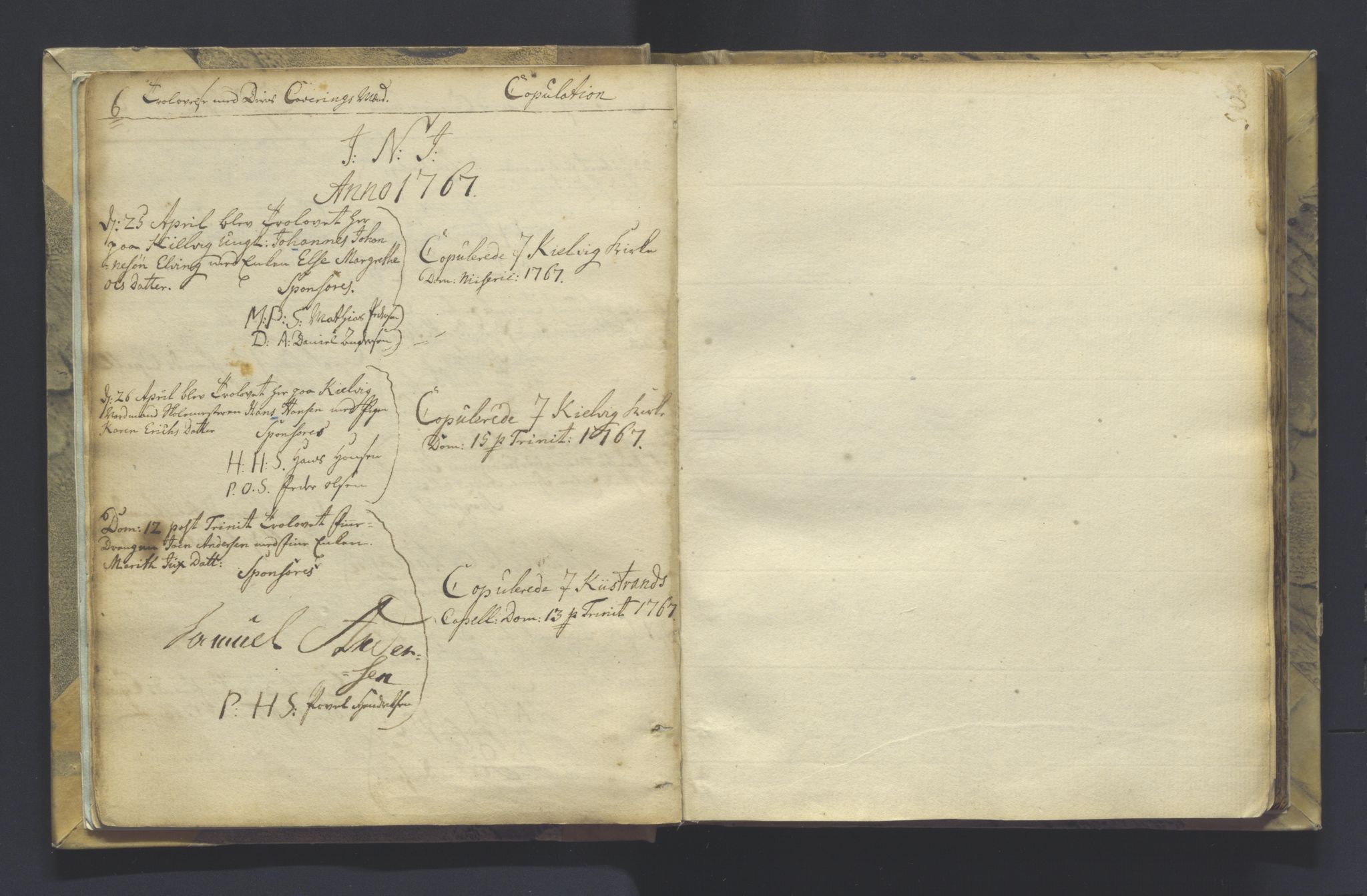 Kistrand/Porsanger sokneprestembete, AV/SATØ-S-1351/H/Ha/L0001.kirke: Ministerialbok nr. 1, 1764-1792, s. 6-7