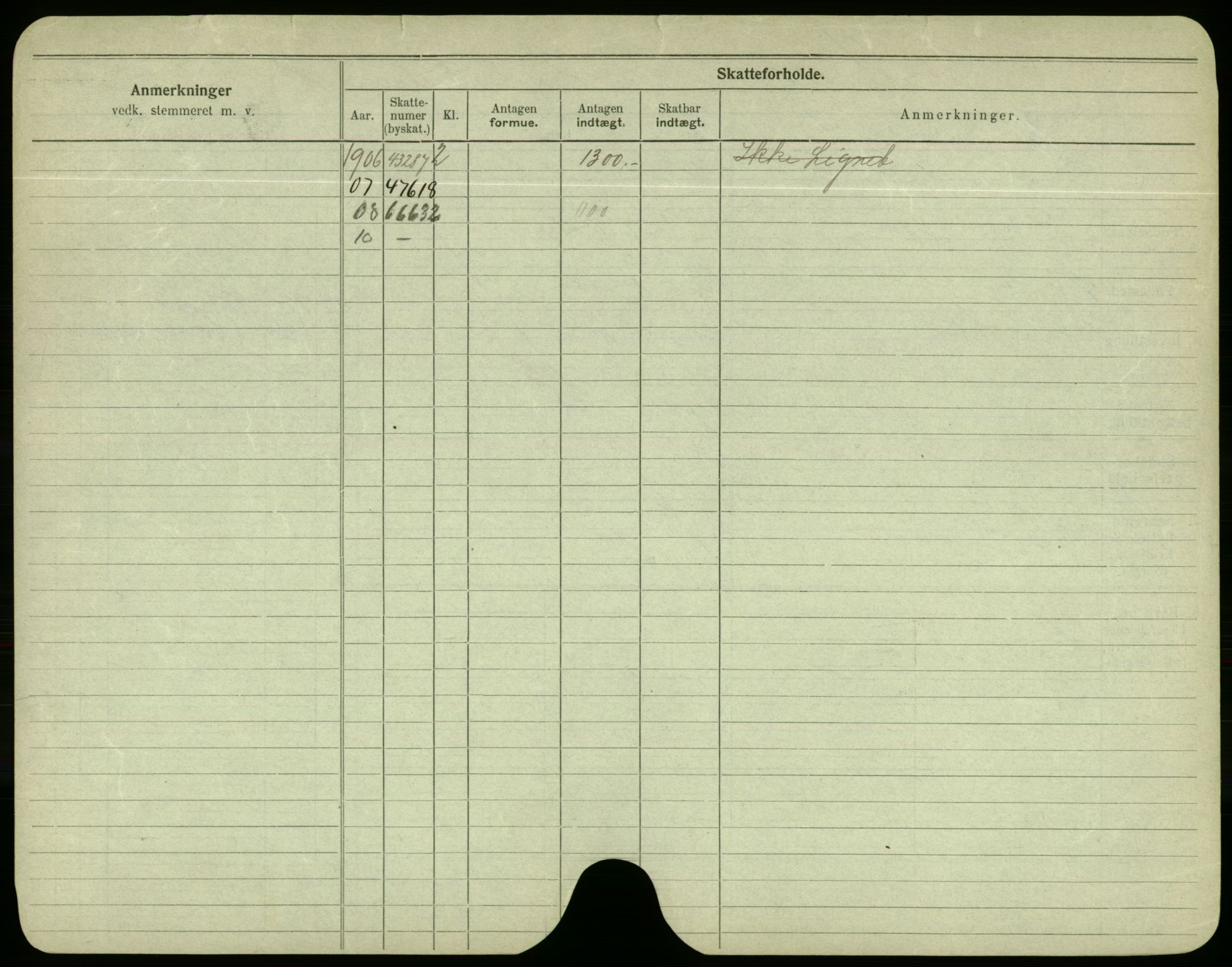 Oslo folkeregister, Registerkort, SAO/A-11715/F/Fa/Fac/L0003: Menn, 1906-1914, s. 1051b