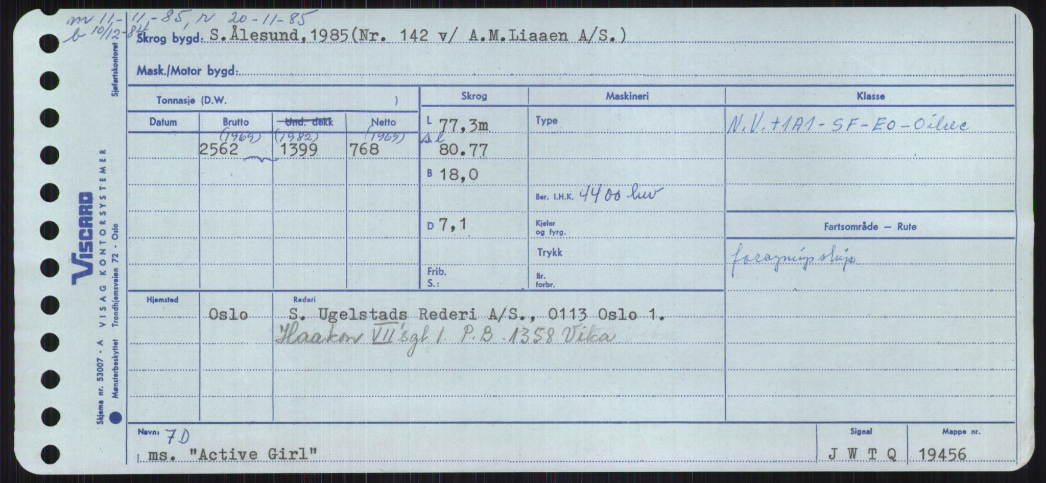 Sjøfartsdirektoratet med forløpere, Skipsmålingen, RA/S-1627/H/Ha/L0001/0001: Fartøy, A-Eig / Fartøy A-Bjøn, s. 17