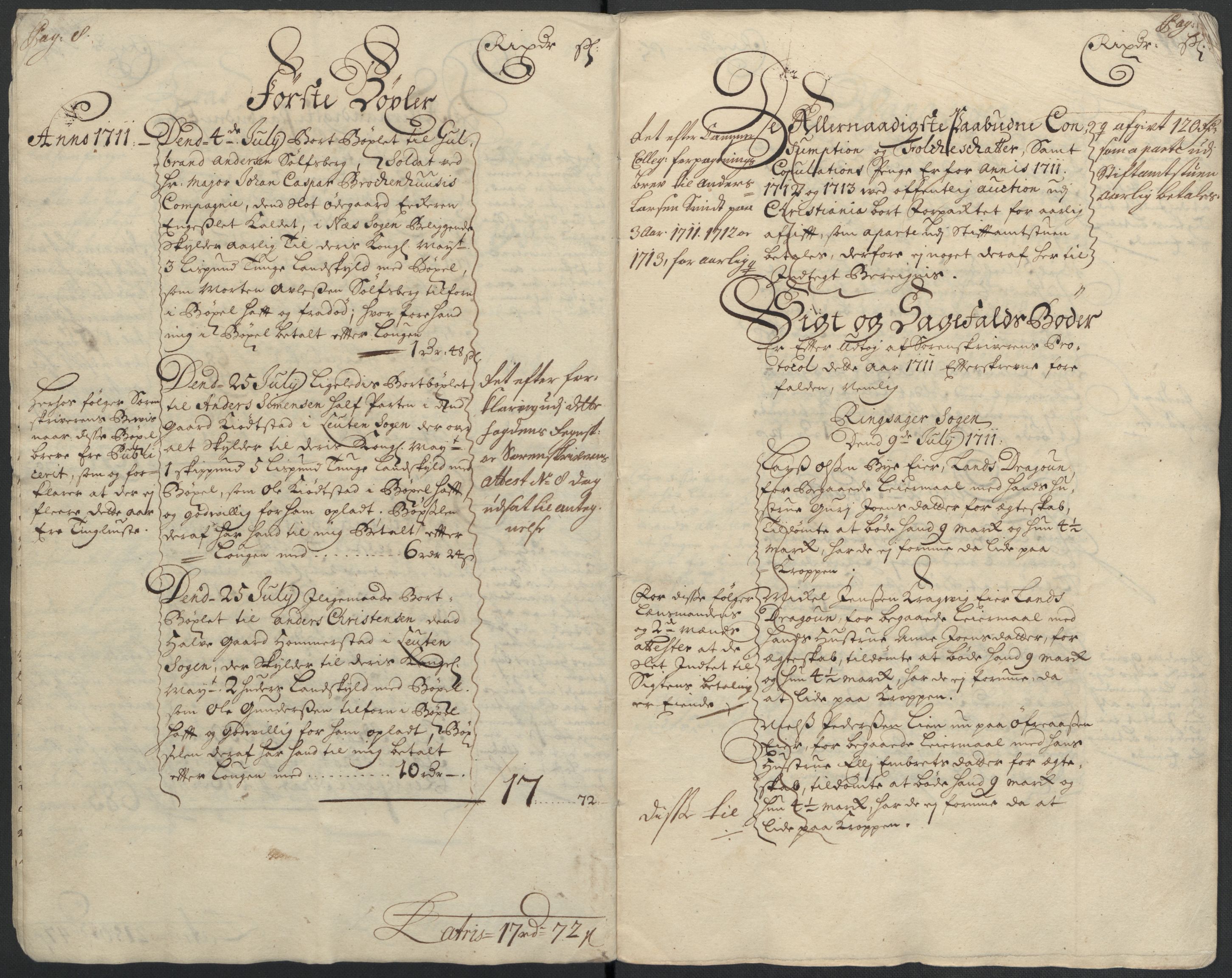 Rentekammeret inntil 1814, Reviderte regnskaper, Fogderegnskap, AV/RA-EA-4092/R16/L1047: Fogderegnskap Hedmark, 1711, s. 8