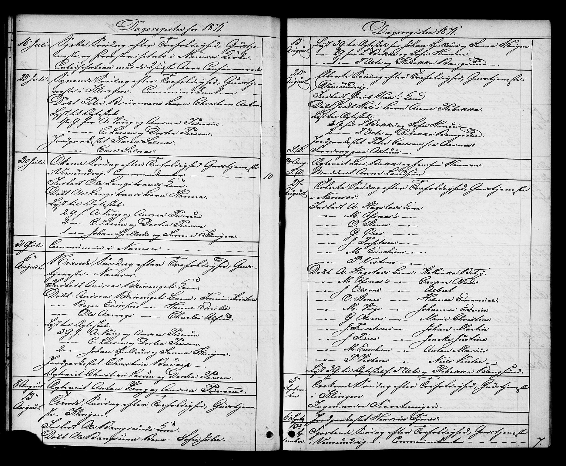 Ministerialprotokoller, klokkerbøker og fødselsregistre - Nord-Trøndelag, AV/SAT-A-1458/768/L0571: Ministerialbok nr. 768A06, 1869-1888