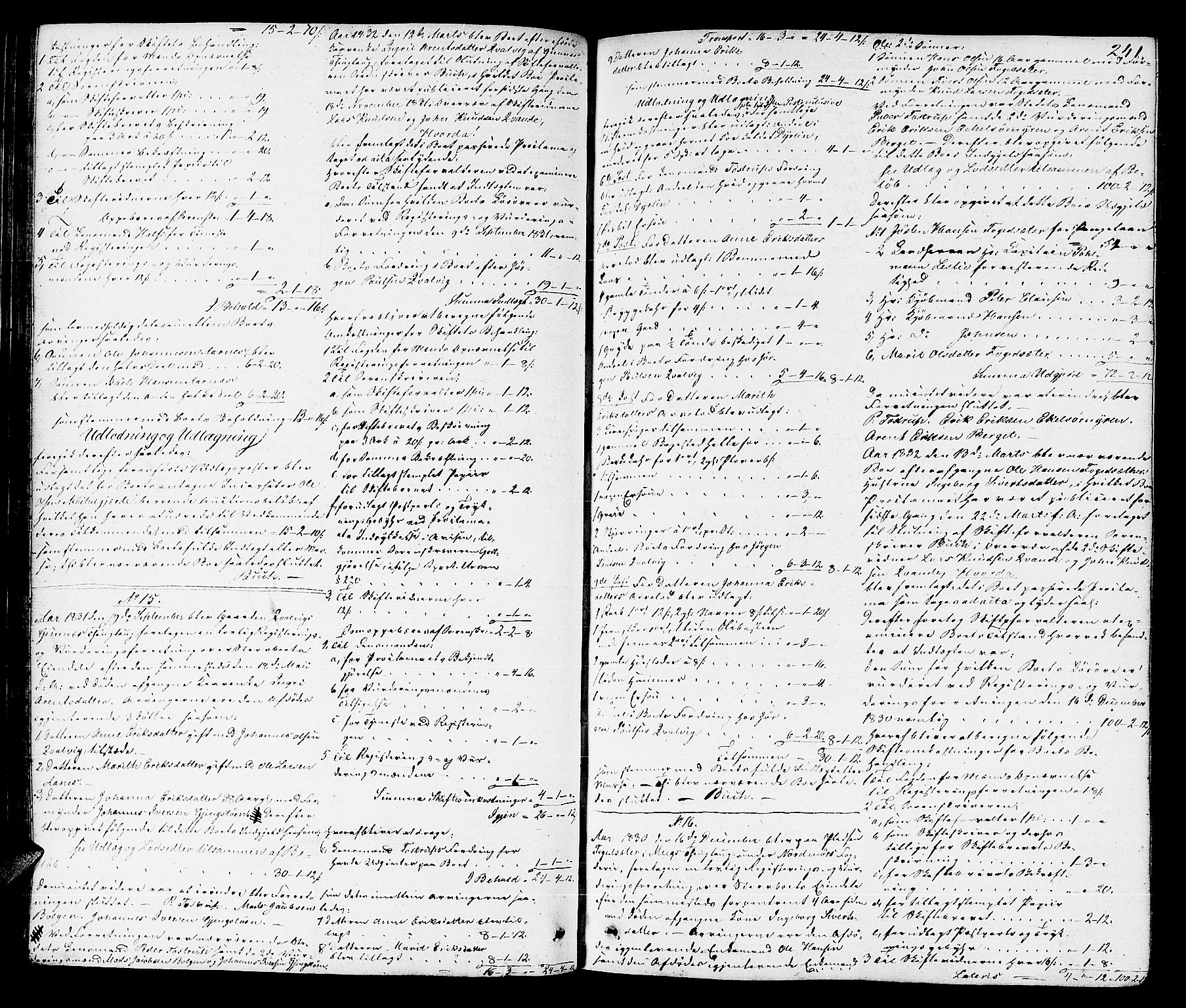 Nordmøre sorenskriveri, AV/SAT-A-4132/1/3/3A/L0028: Skifteprotokoll nr. 26, 1830-1835, s. 240b-241a