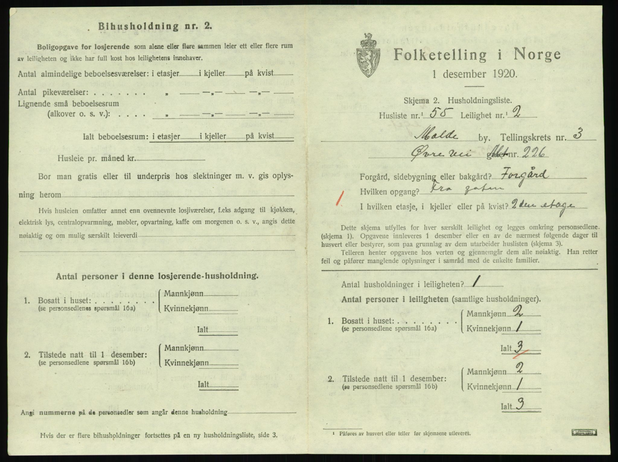 SAT, Folketelling 1920 for 1502 Molde kjøpstad, 1920, s. 1245