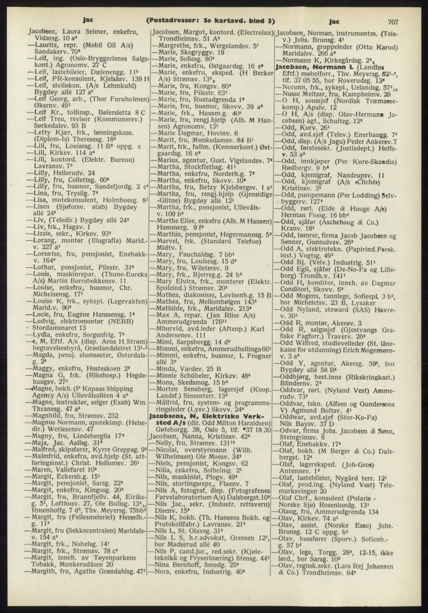 Kristiania/Oslo adressebok, PUBL/-, 1970-1971, s. 707