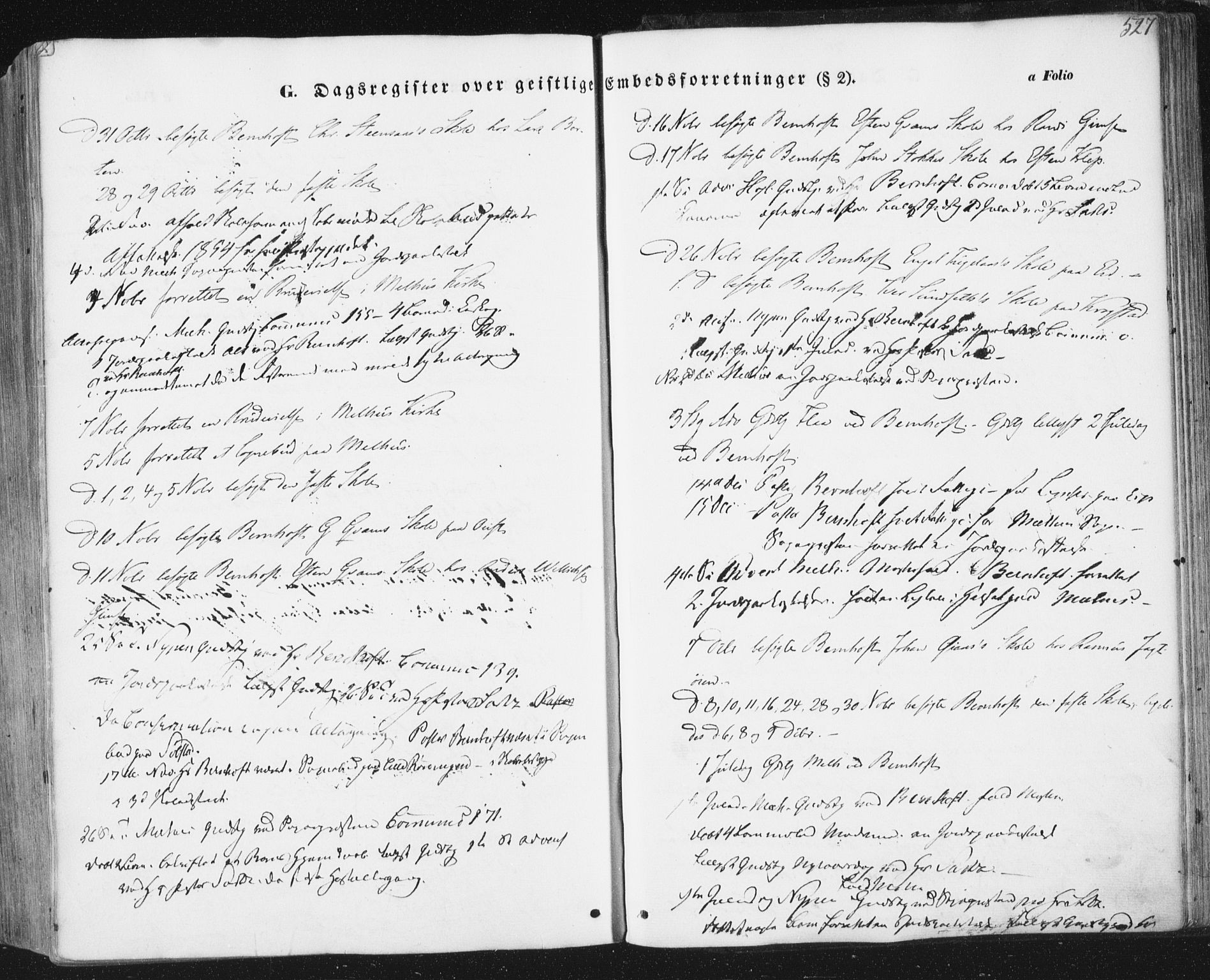 Ministerialprotokoller, klokkerbøker og fødselsregistre - Sør-Trøndelag, SAT/A-1456/691/L1076: Ministerialbok nr. 691A08, 1852-1861, s. 527