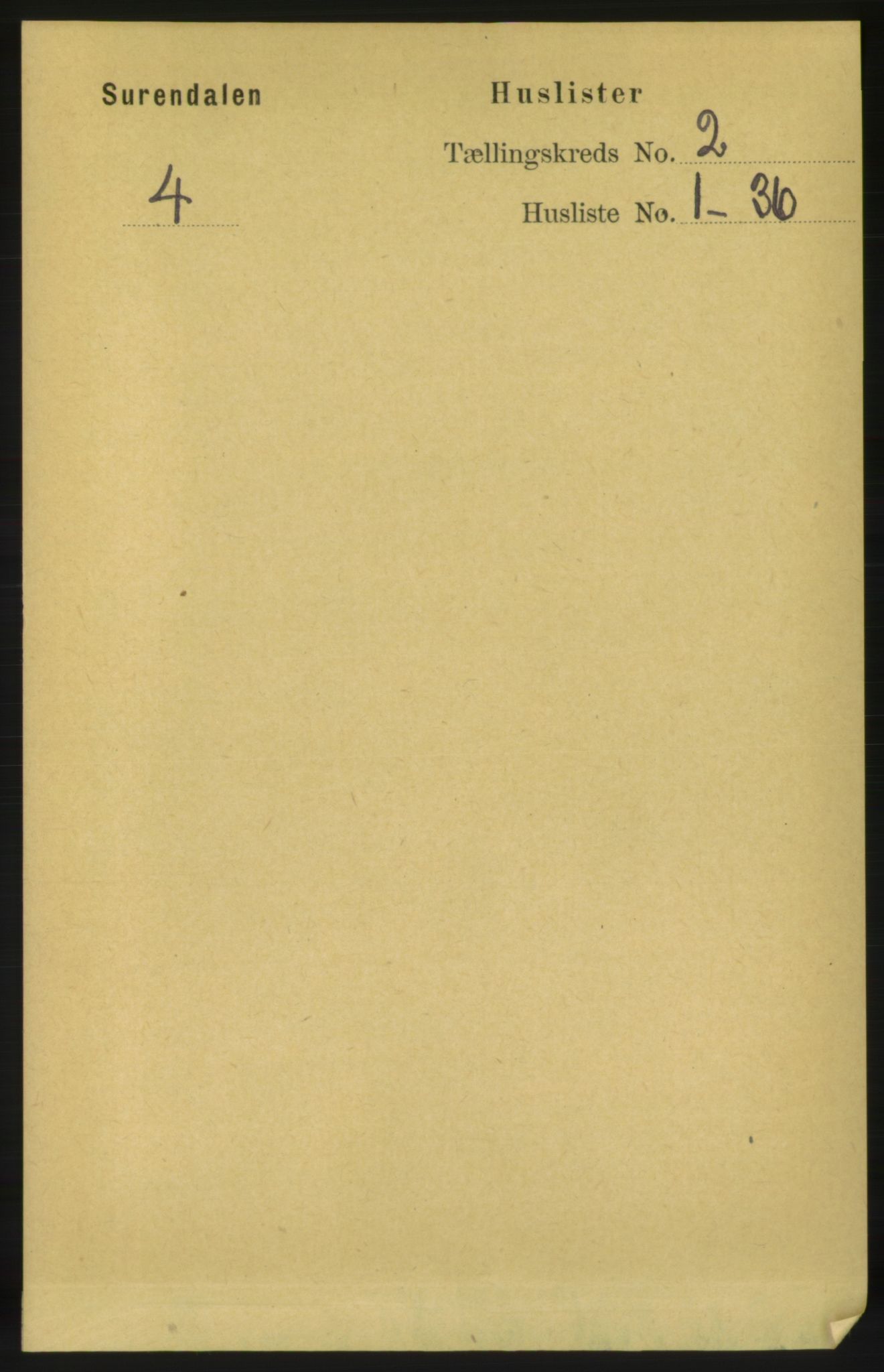 RA, Folketelling 1891 for 1566 Surnadal herred, 1891, s. 470