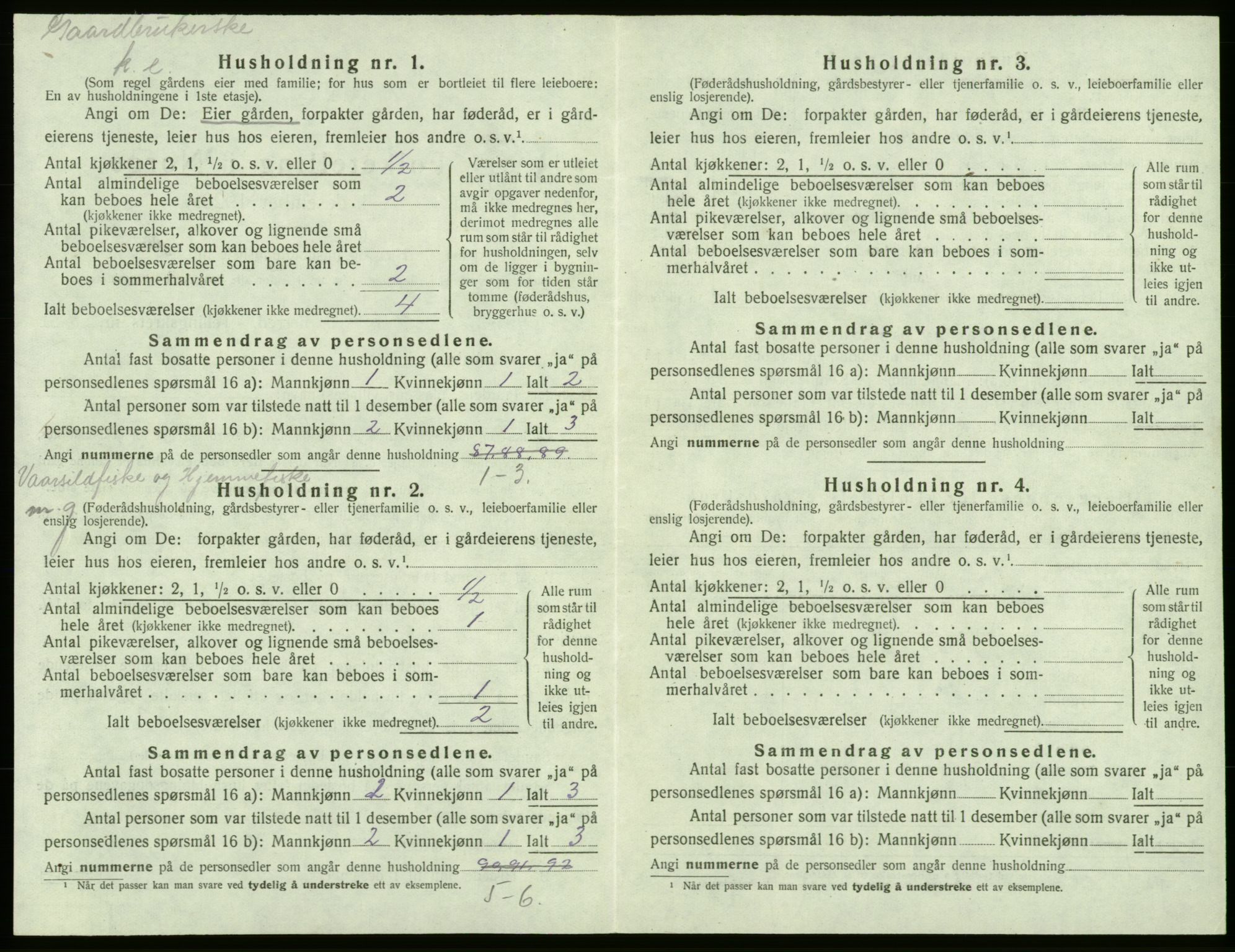 SAB, Folketelling 1920 for 1220 Bremnes herred, 1920, s. 653