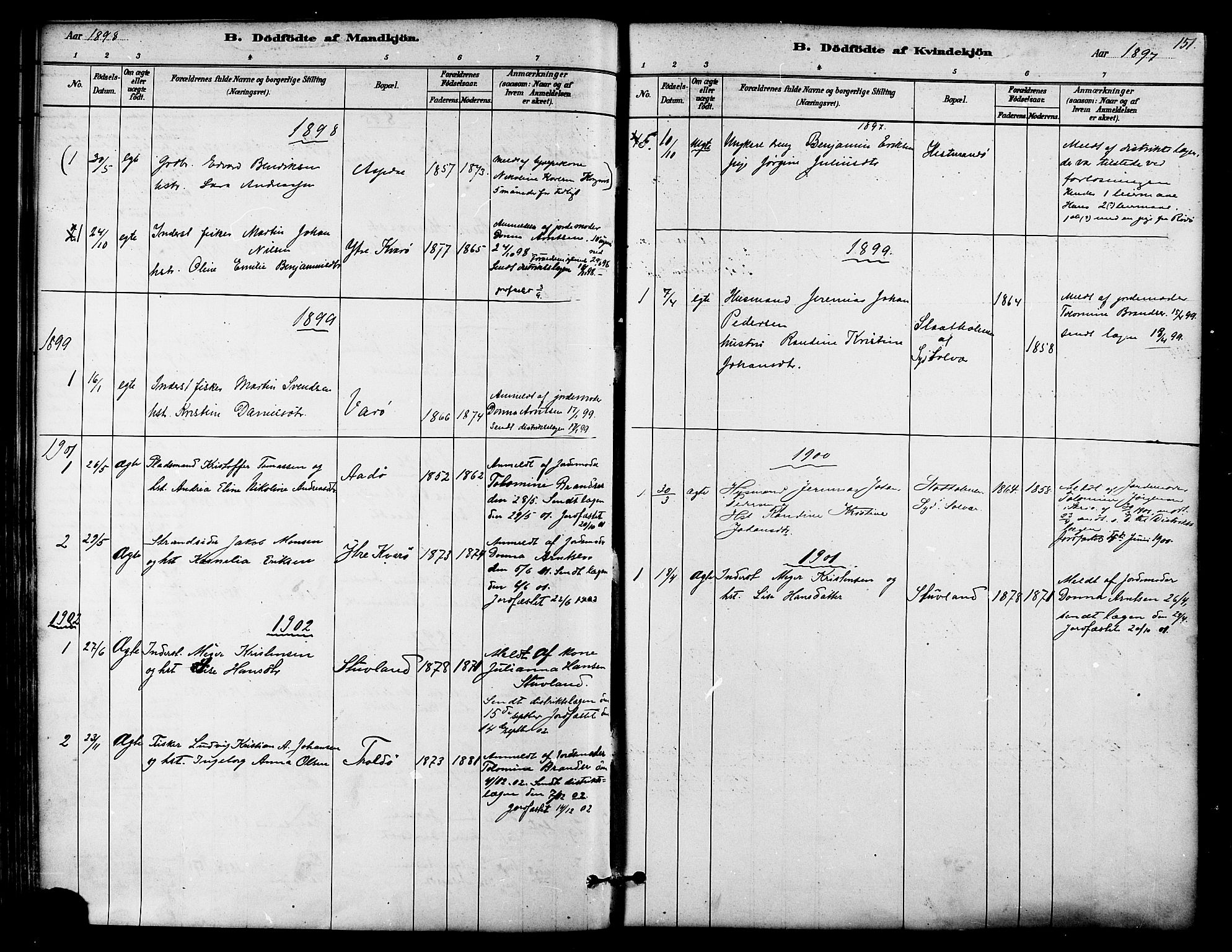 Ministerialprotokoller, klokkerbøker og fødselsregistre - Nordland, AV/SAT-A-1459/839/L0568: Ministerialbok nr. 839A05, 1880-1902, s. 151