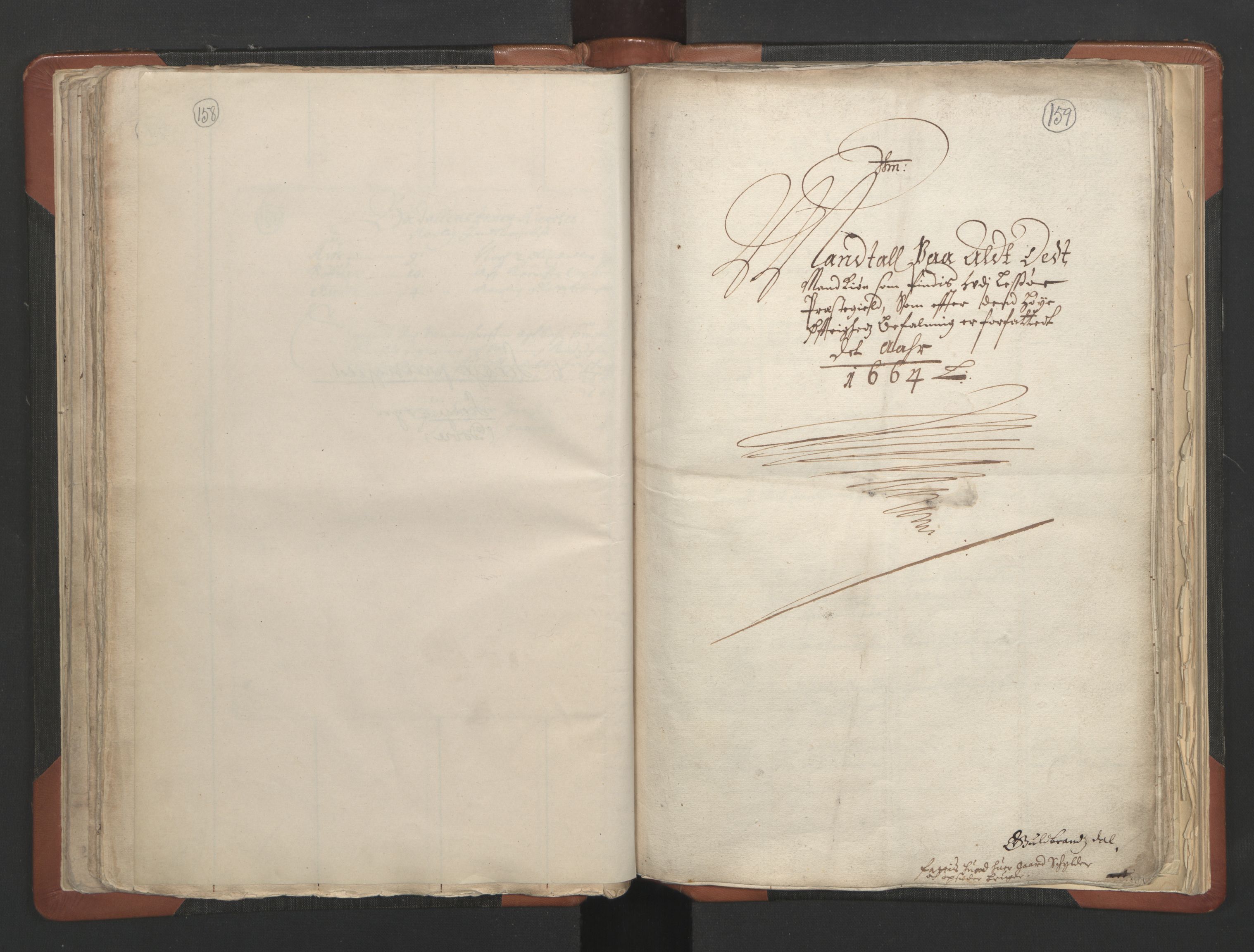 RA, Sogneprestenes manntall 1664-1666, nr. 6: Gudbrandsdal prosti, 1664-1666, s. 158-159
