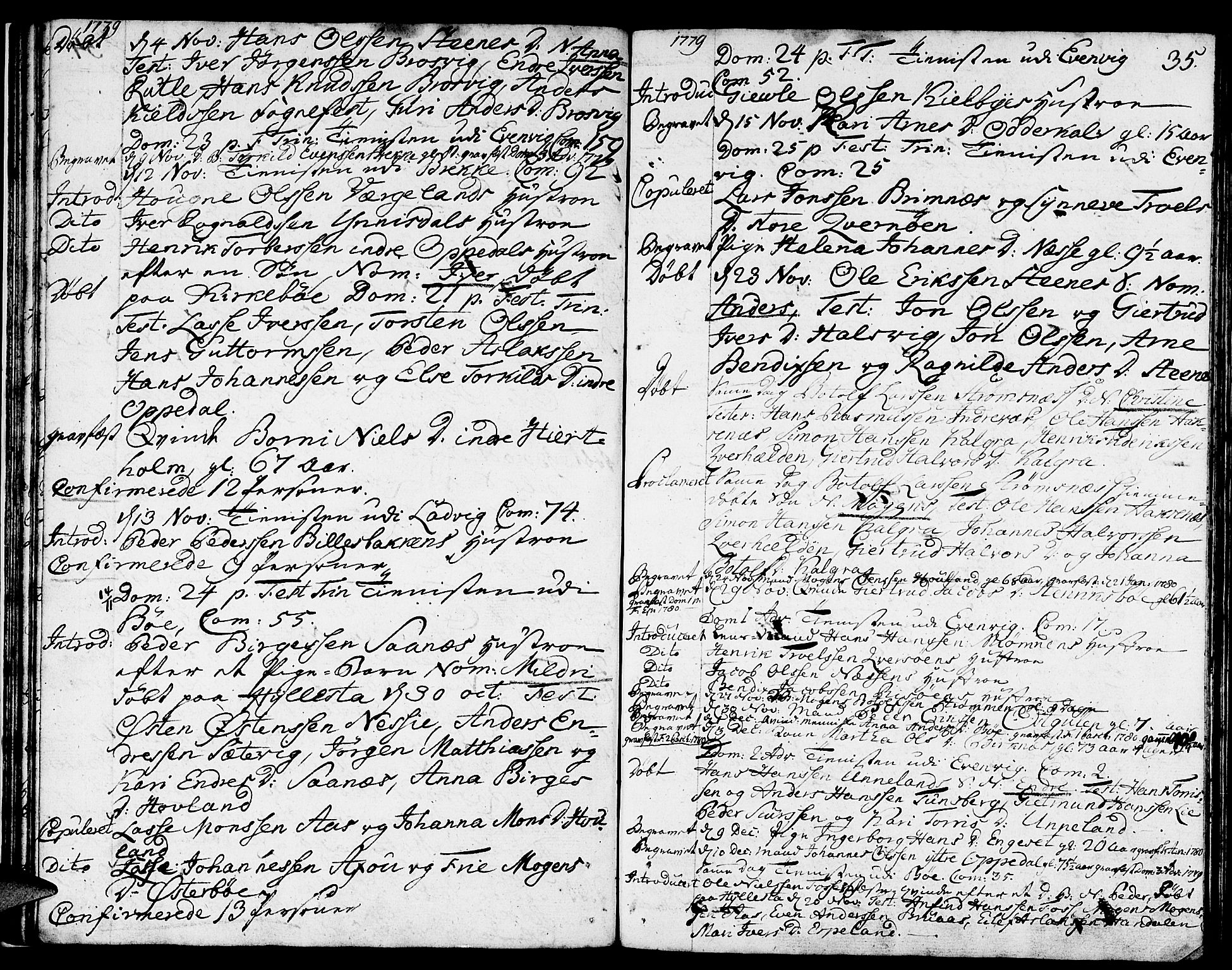 Gulen sokneprestembete, AV/SAB-A-80201/H/Haa/Haaa/L0013: Ministerialbok nr. A 13, 1776-1787, s. 35