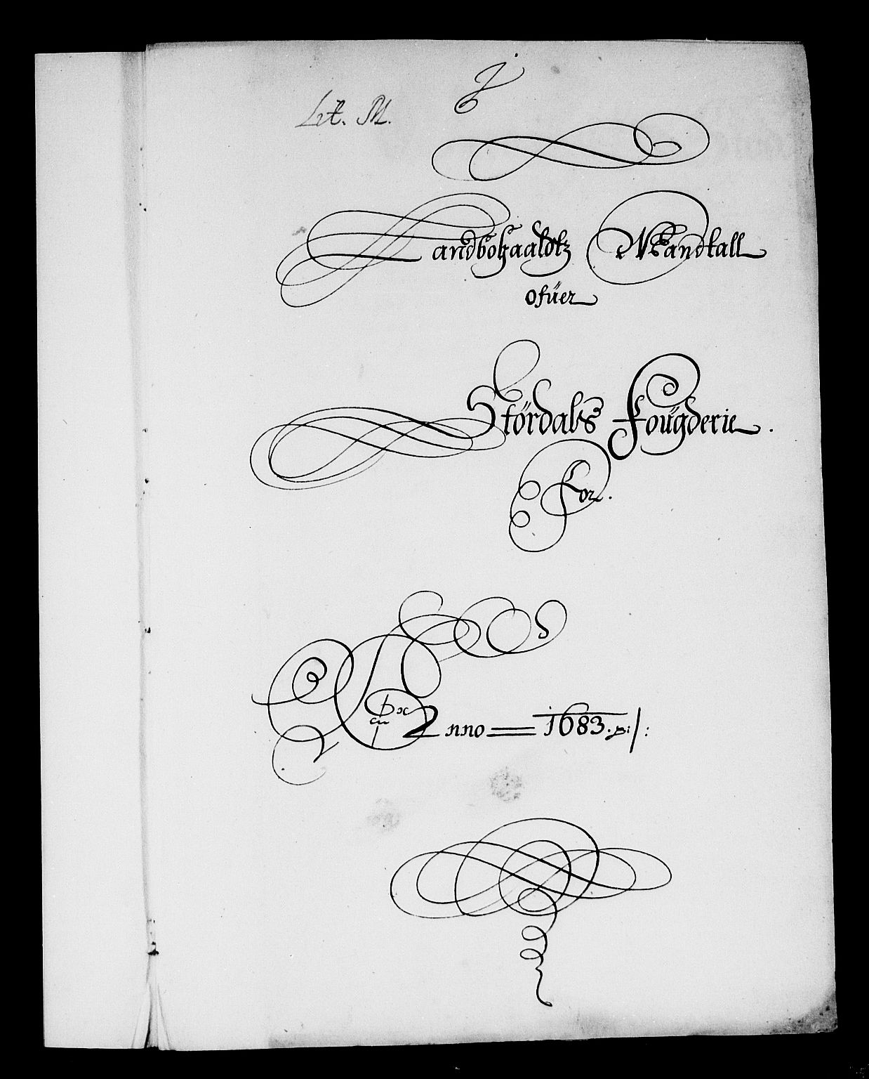 Rentekammeret inntil 1814, Reviderte regnskaper, Stiftamtstueregnskaper, Trondheim stiftamt og Nordland amt, RA/EA-6044/R/Rg/L0071: Trondheim stiftamt og Nordland amt, 1683