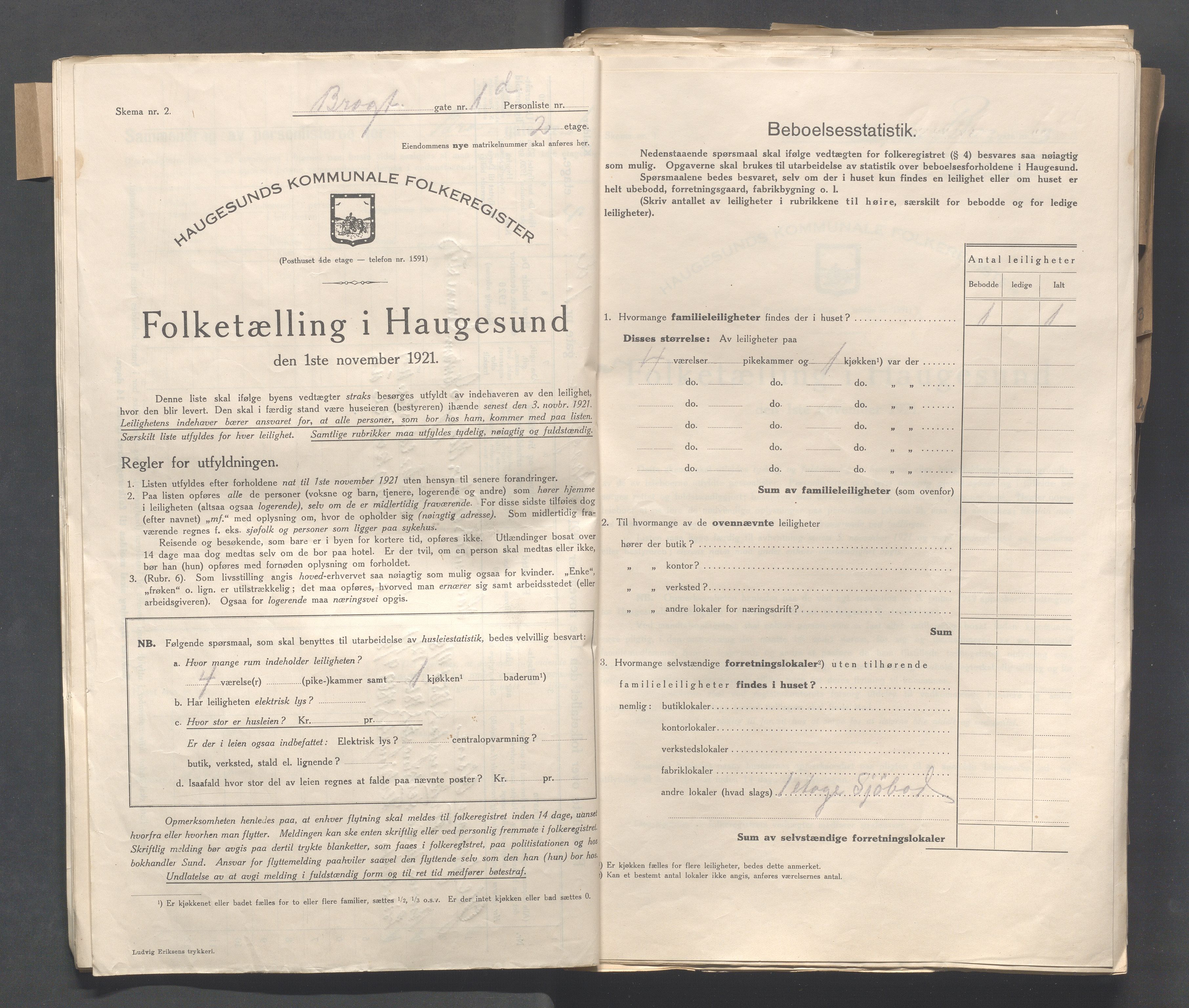 IKAR, Kommunal folketelling 1.11.1921 for Haugesund, 1921, s. 5897