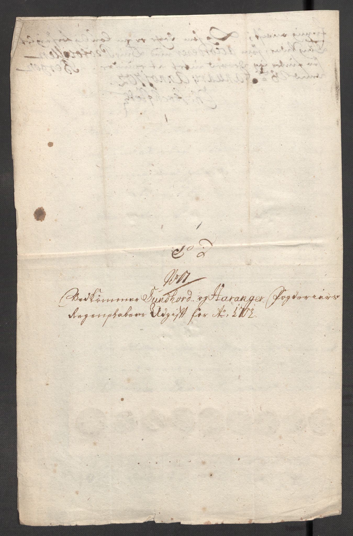 Rentekammeret inntil 1814, Reviderte regnskaper, Fogderegnskap, AV/RA-EA-4092/R48/L2979: Fogderegnskap Sunnhordland og Hardanger, 1700-1701, s. 514