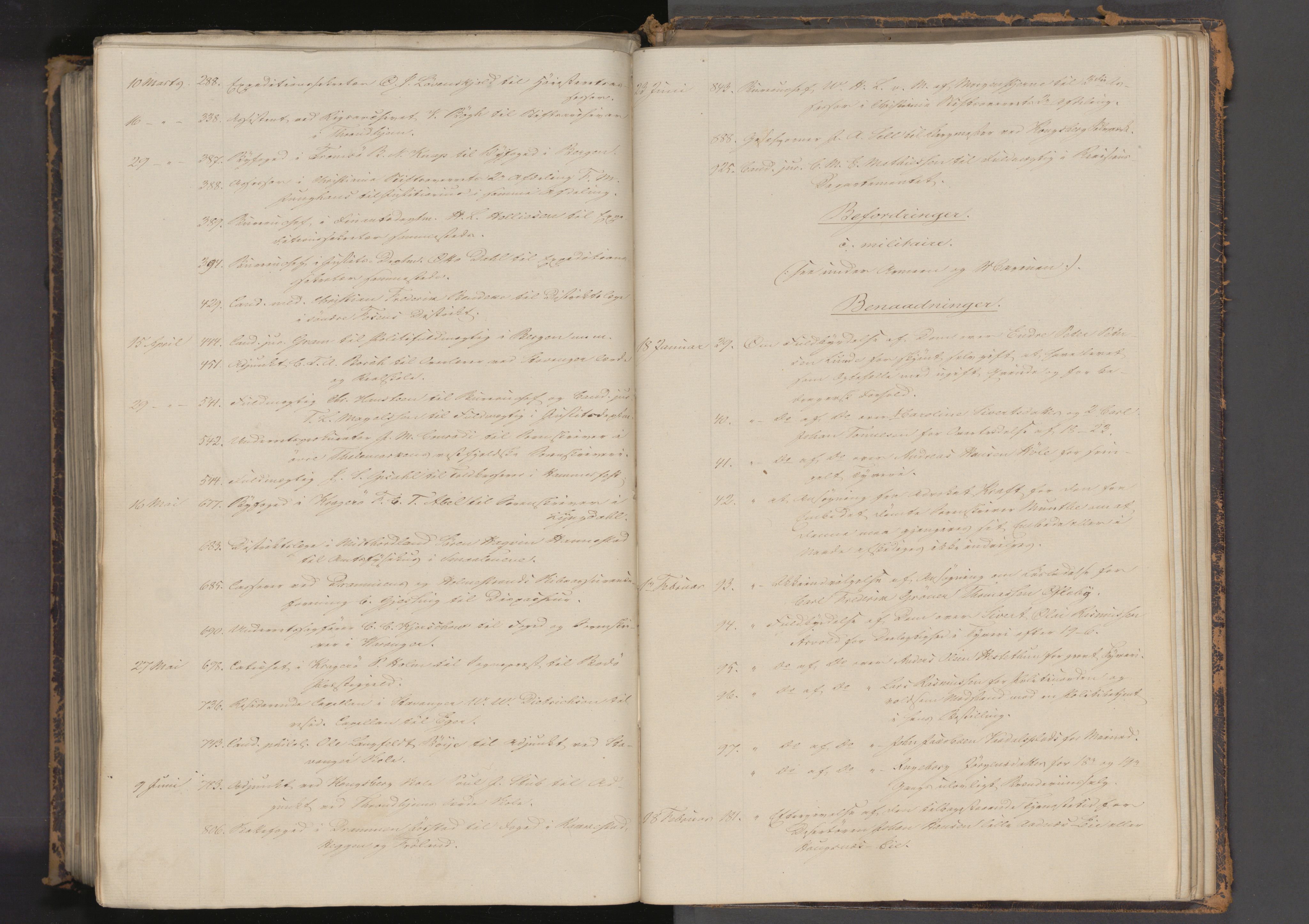 Statsrådssekretariatet, AV/RA-S-1001/A/Ab/L0079: Kgl. res. nr. 1-918, 1. halvår, 1854