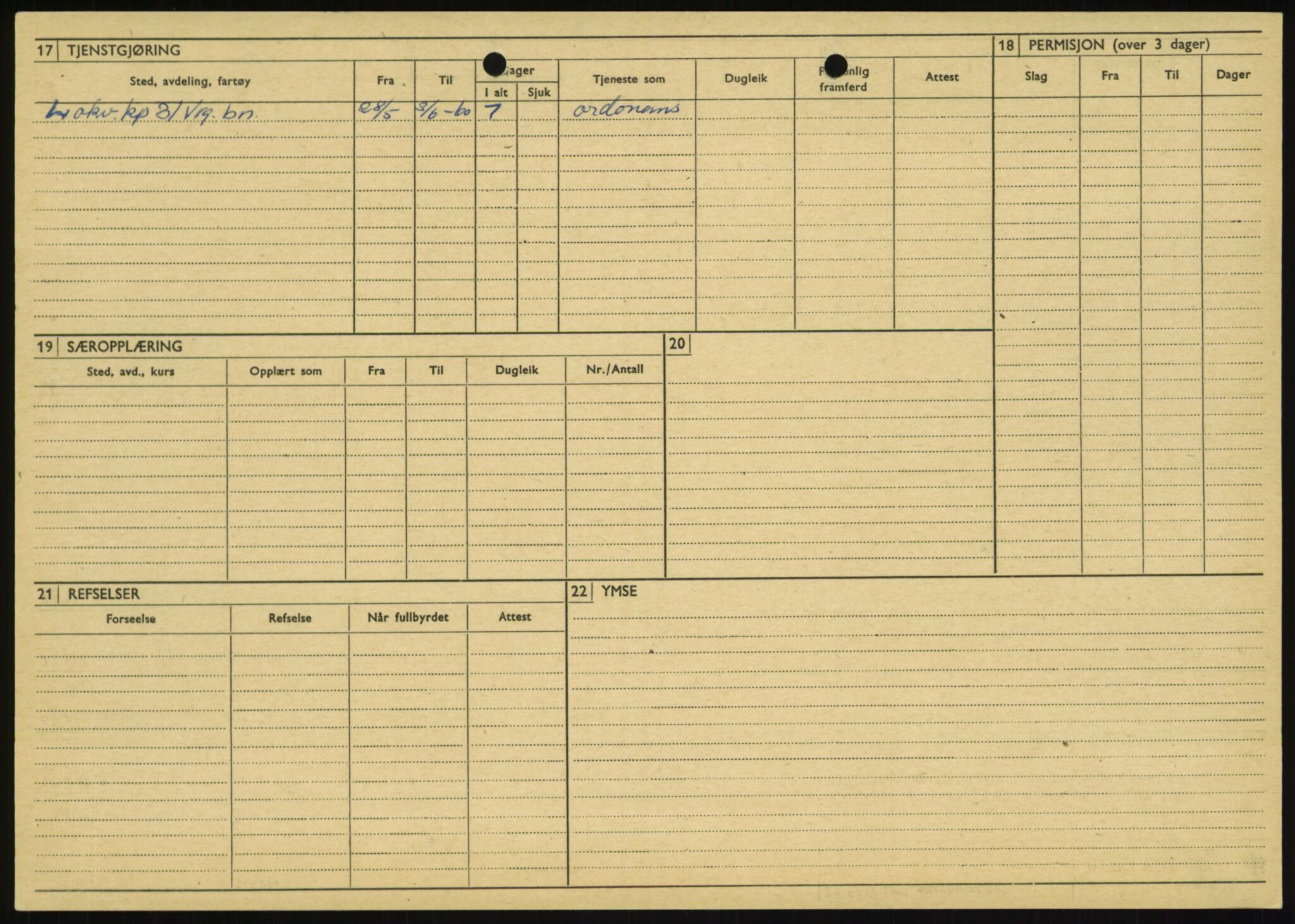 Forsvaret, Varanger bataljon, AV/RA-RAFA-2258/1/D/L0446: Rulleblad for menige født 1917-1919, 1917-1919, s. 327