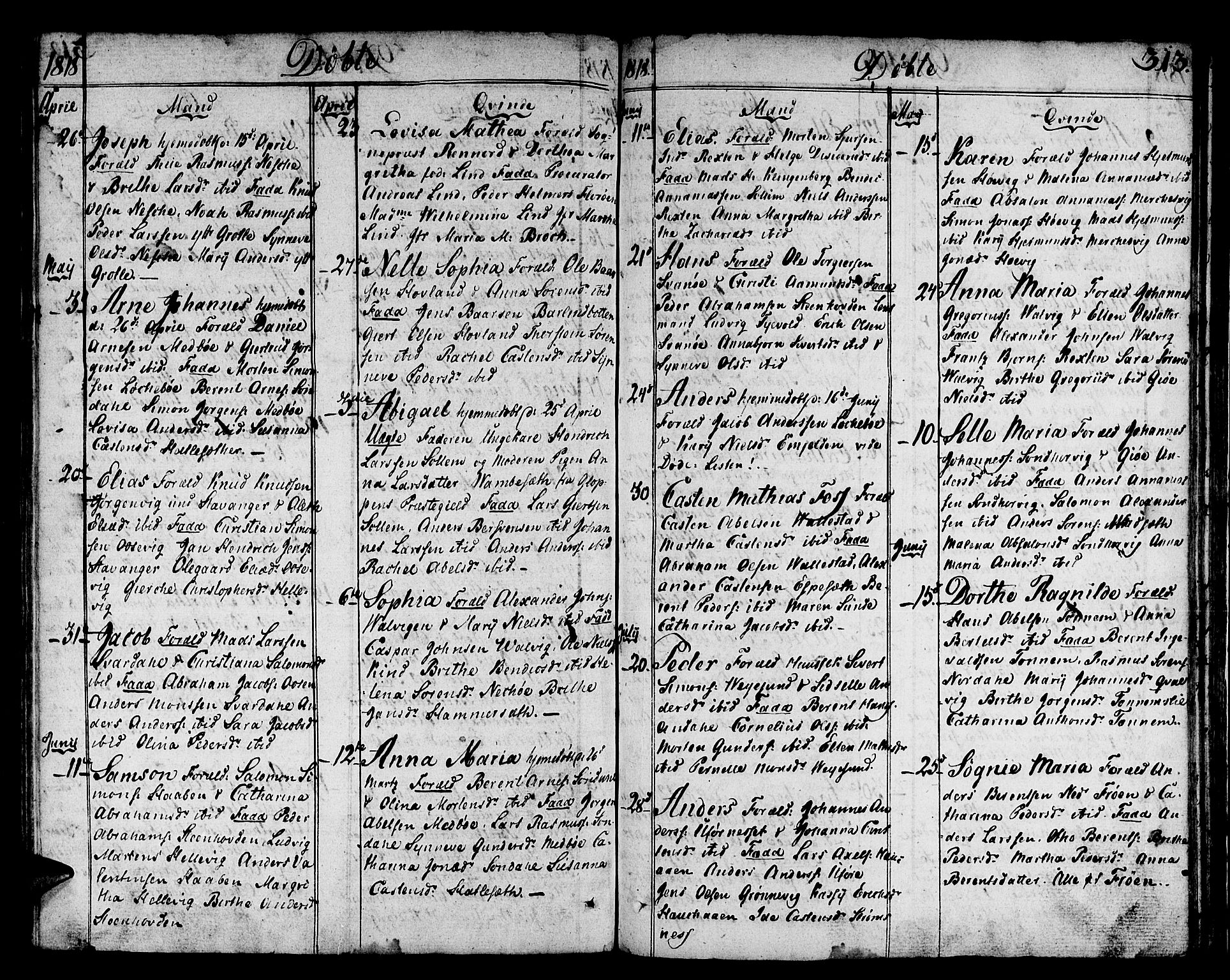 Kinn sokneprestembete, AV/SAB-A-80801/H/Haa/Haaa/L0003: Ministerialbok nr. A 3, 1785-1821, s. 313