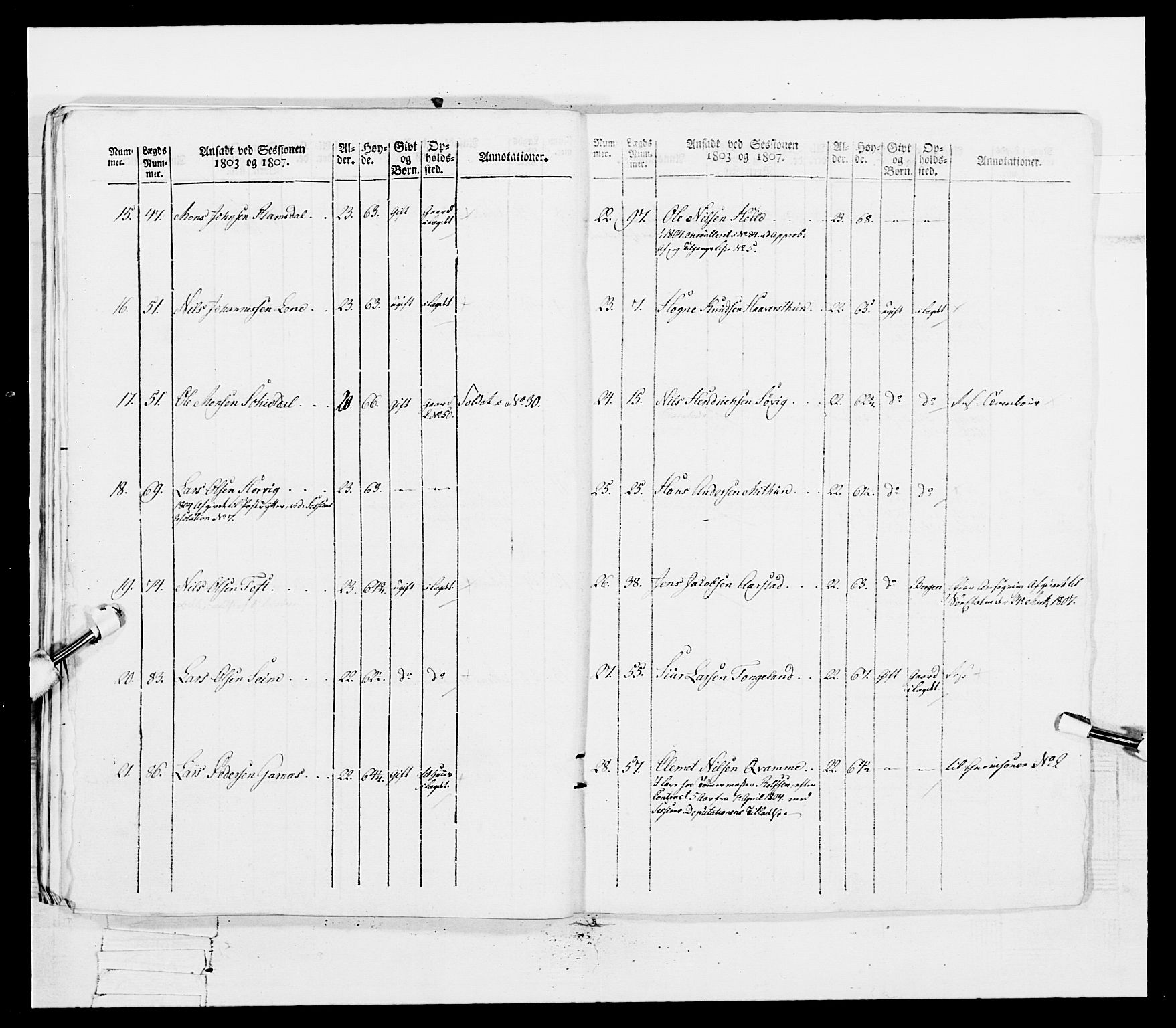 Generalitets- og kommissariatskollegiet, Det kongelige norske kommissariatskollegium, RA/EA-5420/E/Eh/L0097: Bergenhusiske nasjonale infanteriregiment, 1803-1807, s. 410