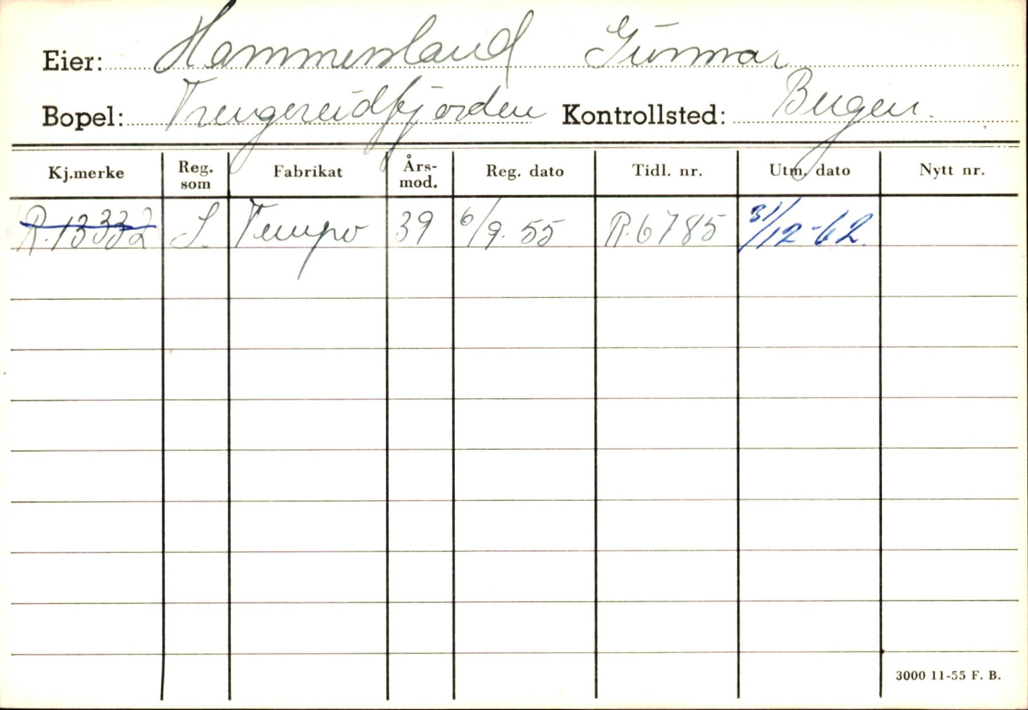 Statens vegvesen, Hordaland vegkontor, SAB/A-5201/2/Ha/L0018: R-eierkort H, 1920-1971, s. 504