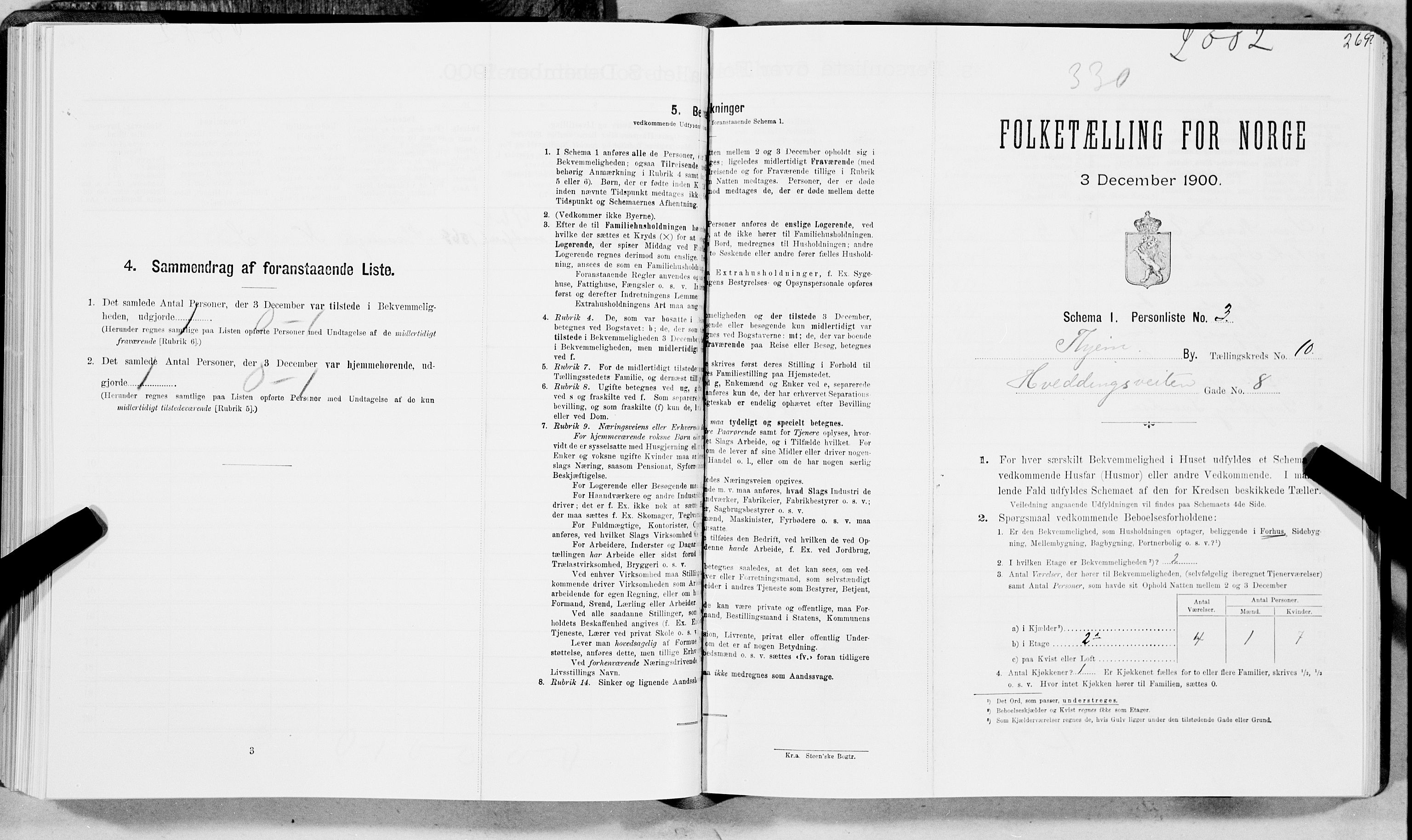 SAT, Folketelling 1900 for 1601 Trondheim kjøpstad, 1900, s. 1754