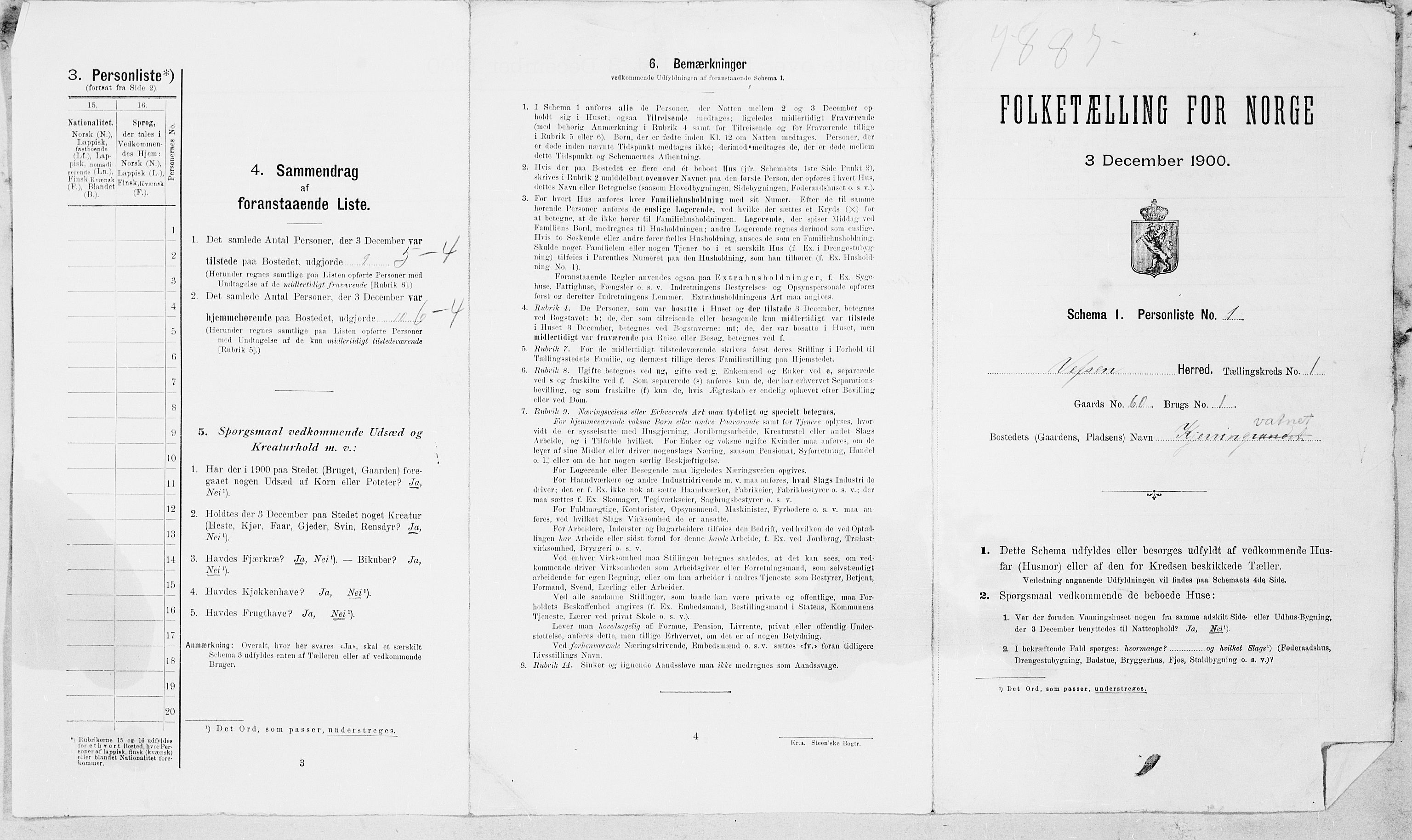 SAT, Folketelling 1900 for 1824 Vefsn herred, 1900, s. 30