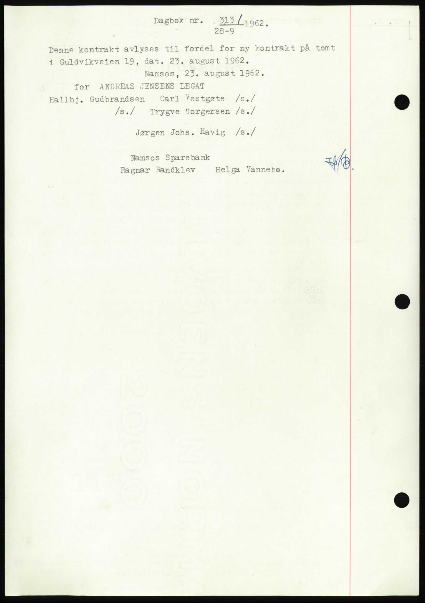 Namdal sorenskriveri, SAT/A-4133/1/2/2C: Pantebok nr. -, 1941-1942, Dagboknr: 1489/1941