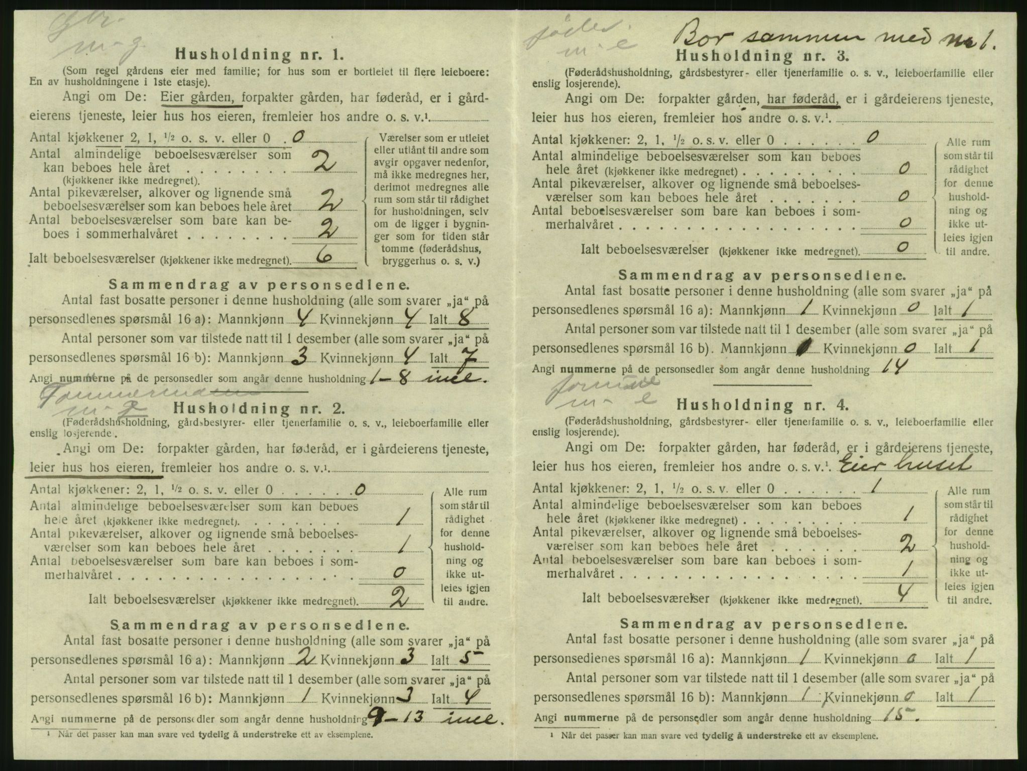 SAT, Folketelling 1920 for 1828 Nesna herred, 1920, s. 1196