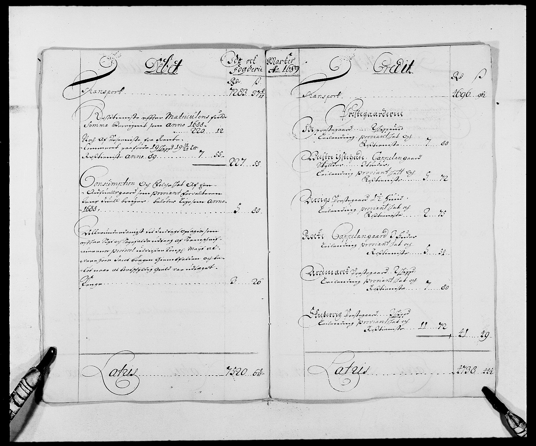 Rentekammeret inntil 1814, Reviderte regnskaper, Fogderegnskap, AV/RA-EA-4092/R01/L0008: Fogderegnskap Idd og Marker, 1689, s. 7