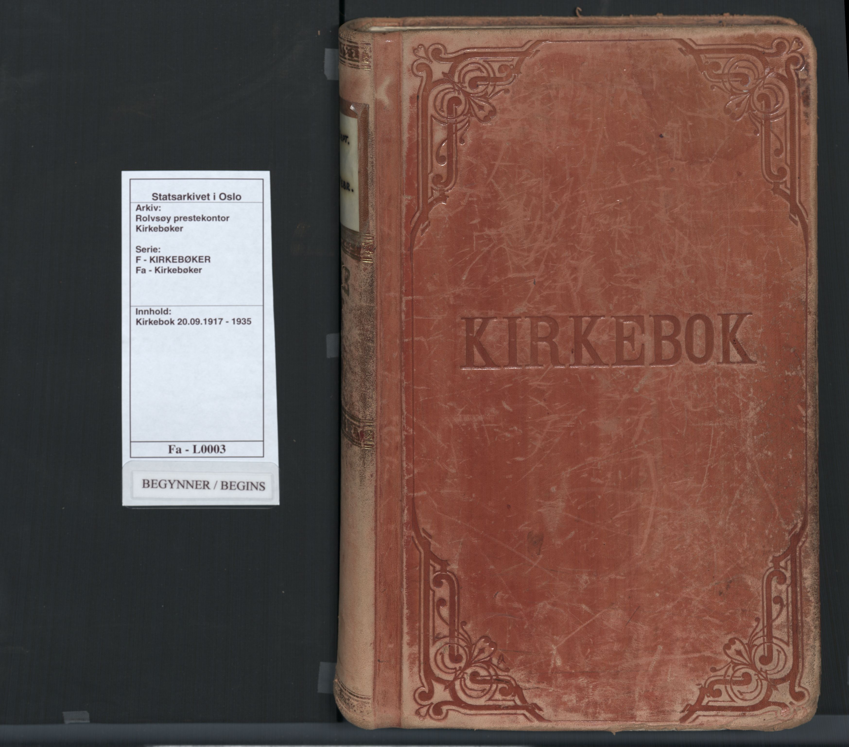 Rolvsøy prestekontor Kirkebøker, SAO/A-2004/F/Fa: Ministerialbok nr. 3, 1917-1935