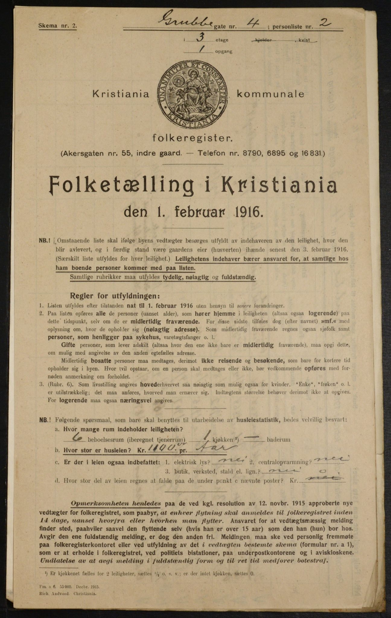 OBA, Kommunal folketelling 1.2.1916 for Kristiania, 1916, s. 30751