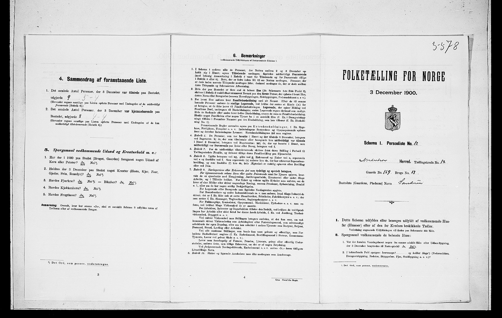 RA, Folketelling 1900 for 0613 Norderhov herred, 1900, s. 2663