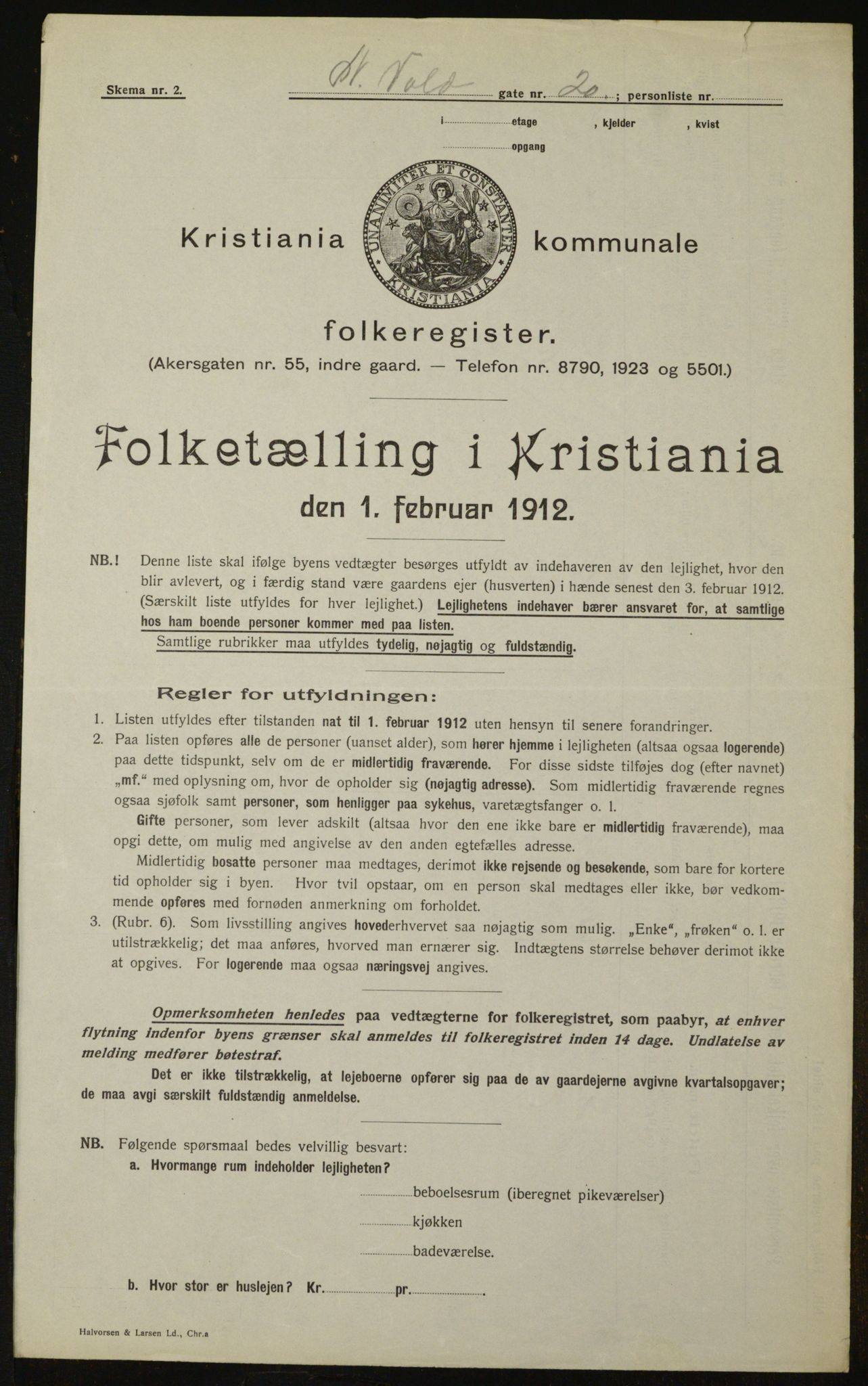 OBA, Kommunal folketelling 1.2.1912 for Kristiania, 1912, s. 70226