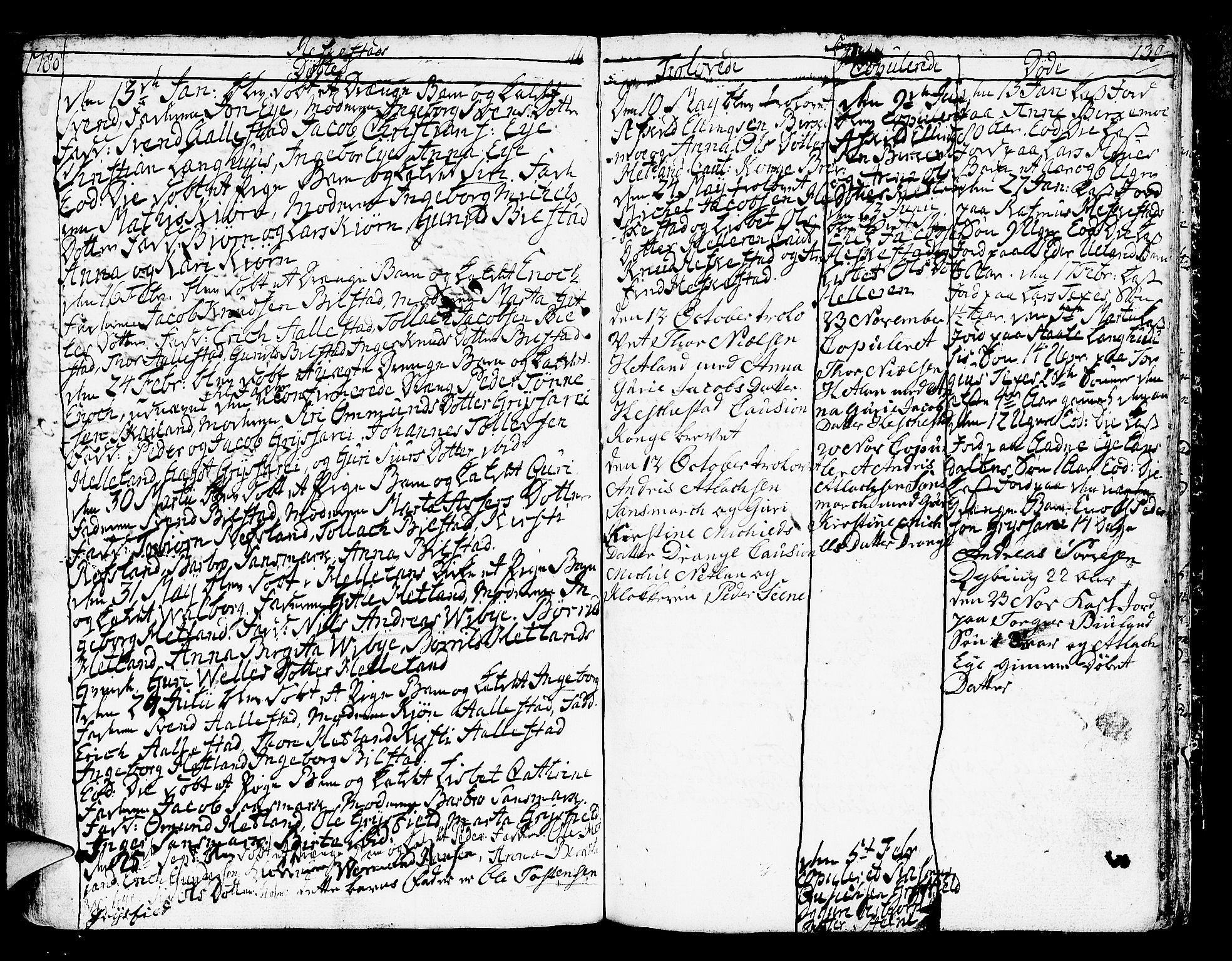 Helleland sokneprestkontor, SAST/A-101810: Ministerialbok nr. A 2 /3, 1762-1791, s. 139