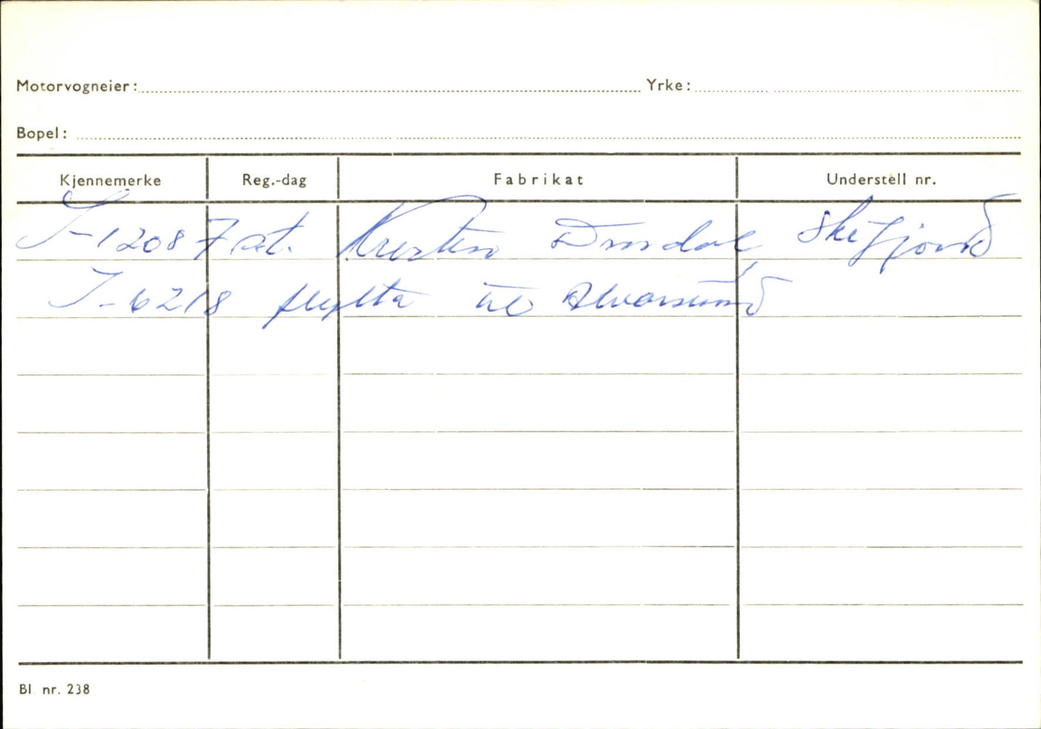 Statens vegvesen, Sogn og Fjordane vegkontor, SAB/A-5301/4/F/L0131: Eigarregister Høyanger P-Å. Stryn S-Å, 1945-1975, s. 484