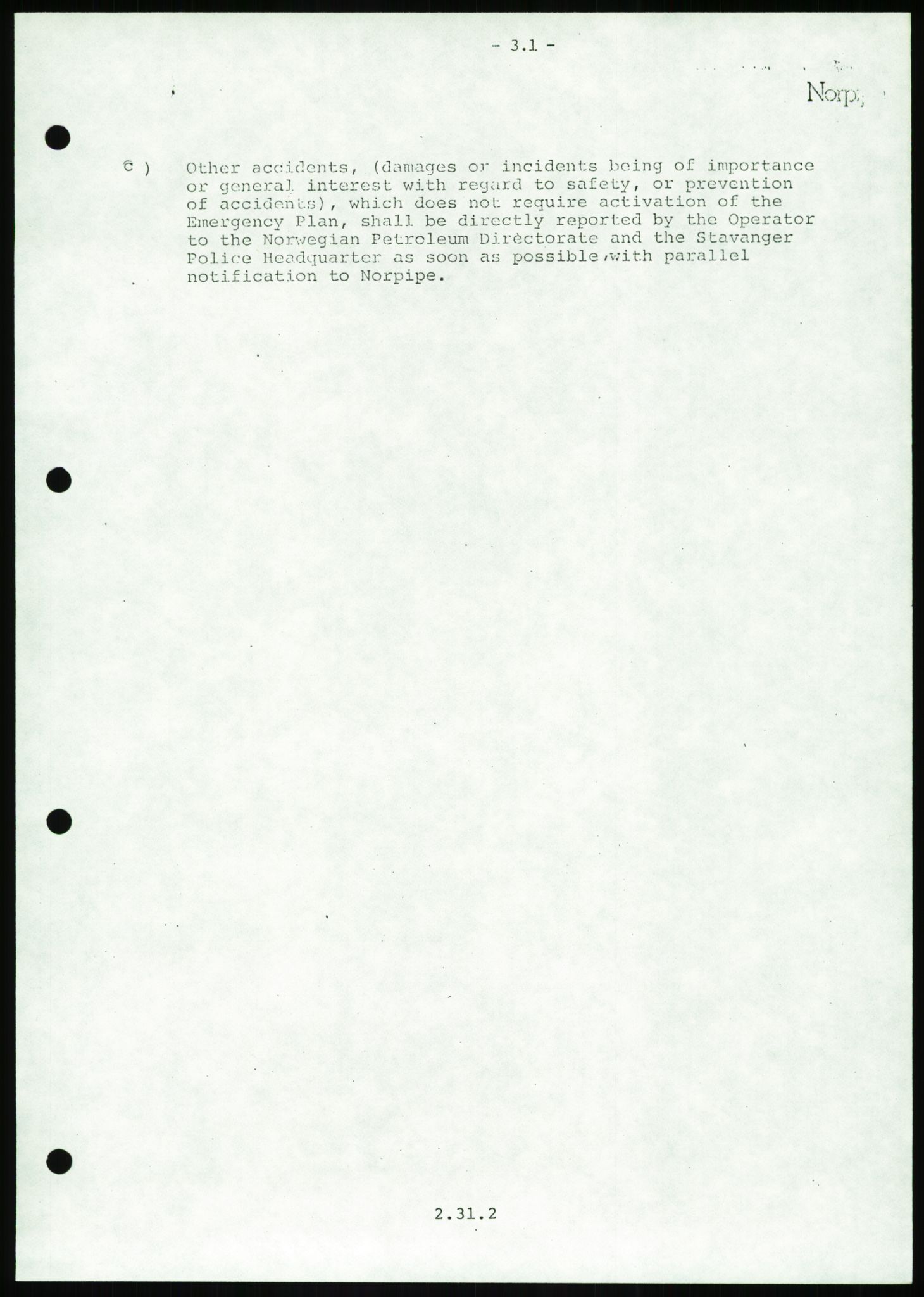 Justisdepartementet, Granskningskommisjonen ved Alexander Kielland-ulykken 27.3.1980, AV/RA-S-1165/D/L0016: O Beredskapsplaner (Doku.liste + O1-O3 av 3), 1980-1981, s. 62