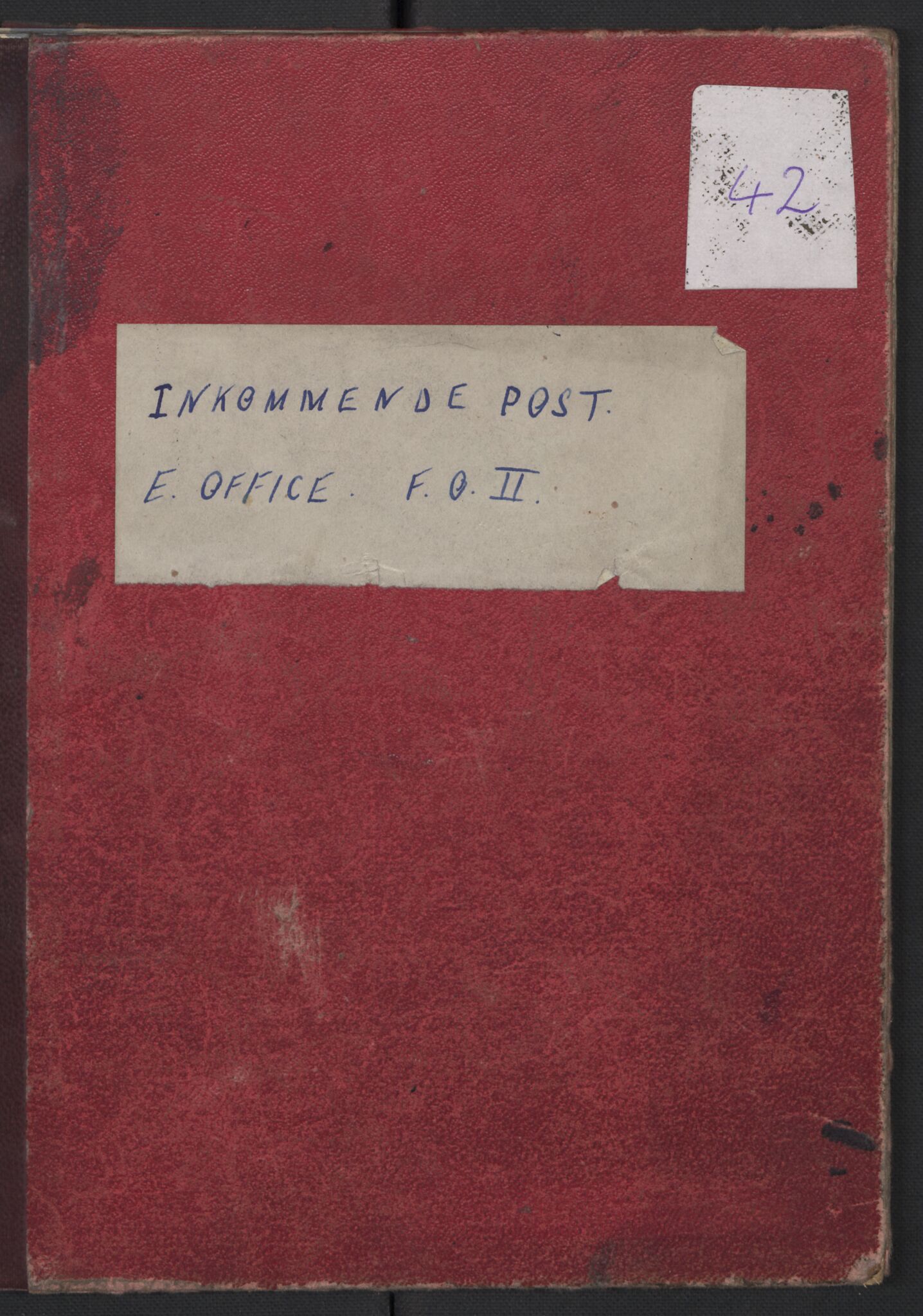 Forsvarets Overkommando. 2. kontor. Arkiv 8.3 (FO.II/8.3). Korrespondanse FD/E og FO.II, AV/RA-RAFA-7141/Dac/Daca/L0001: Postjournaler, 1943-1945, s. 2