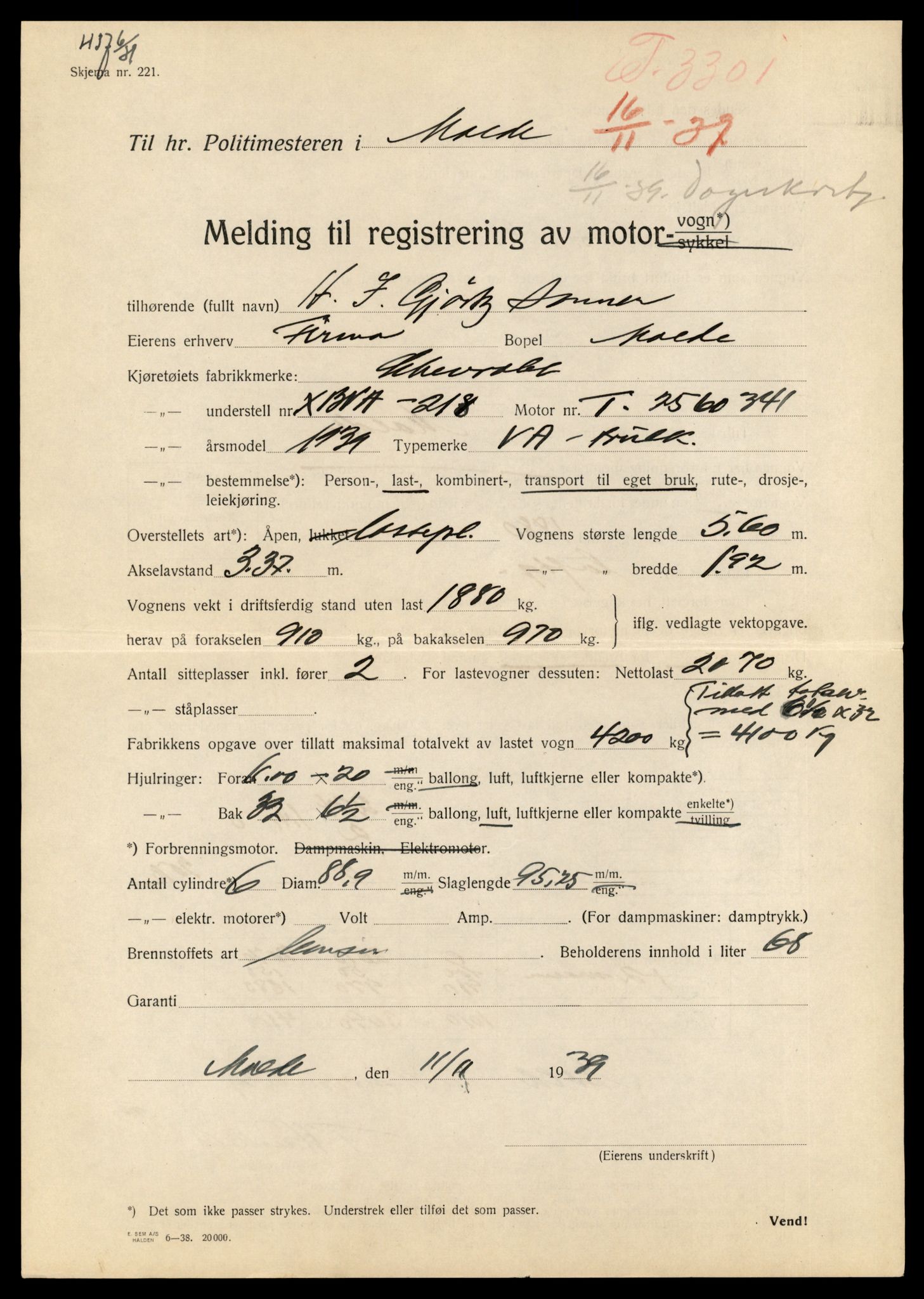 Møre og Romsdal vegkontor - Ålesund trafikkstasjon, AV/SAT-A-4099/F/Fe/L0035: Registreringskort for kjøretøy T 12653 - T 12829, 1927-1998, s. 1624