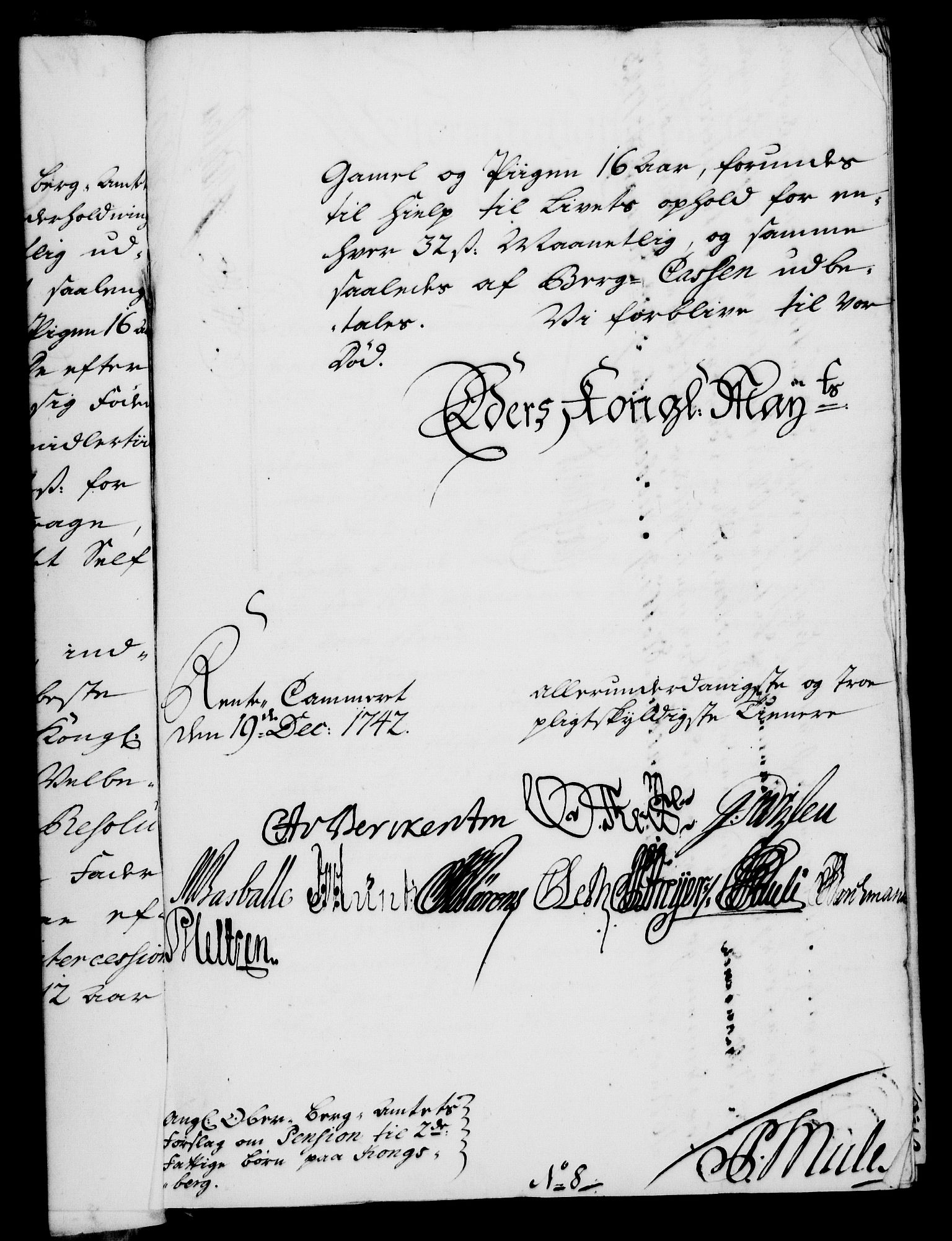 Rentekammeret, Kammerkanselliet, RA/EA-3111/G/Gf/Gfa/L0026: Norsk relasjons- og resolusjonsprotokoll (merket RK 52.26), 1743, s. 32