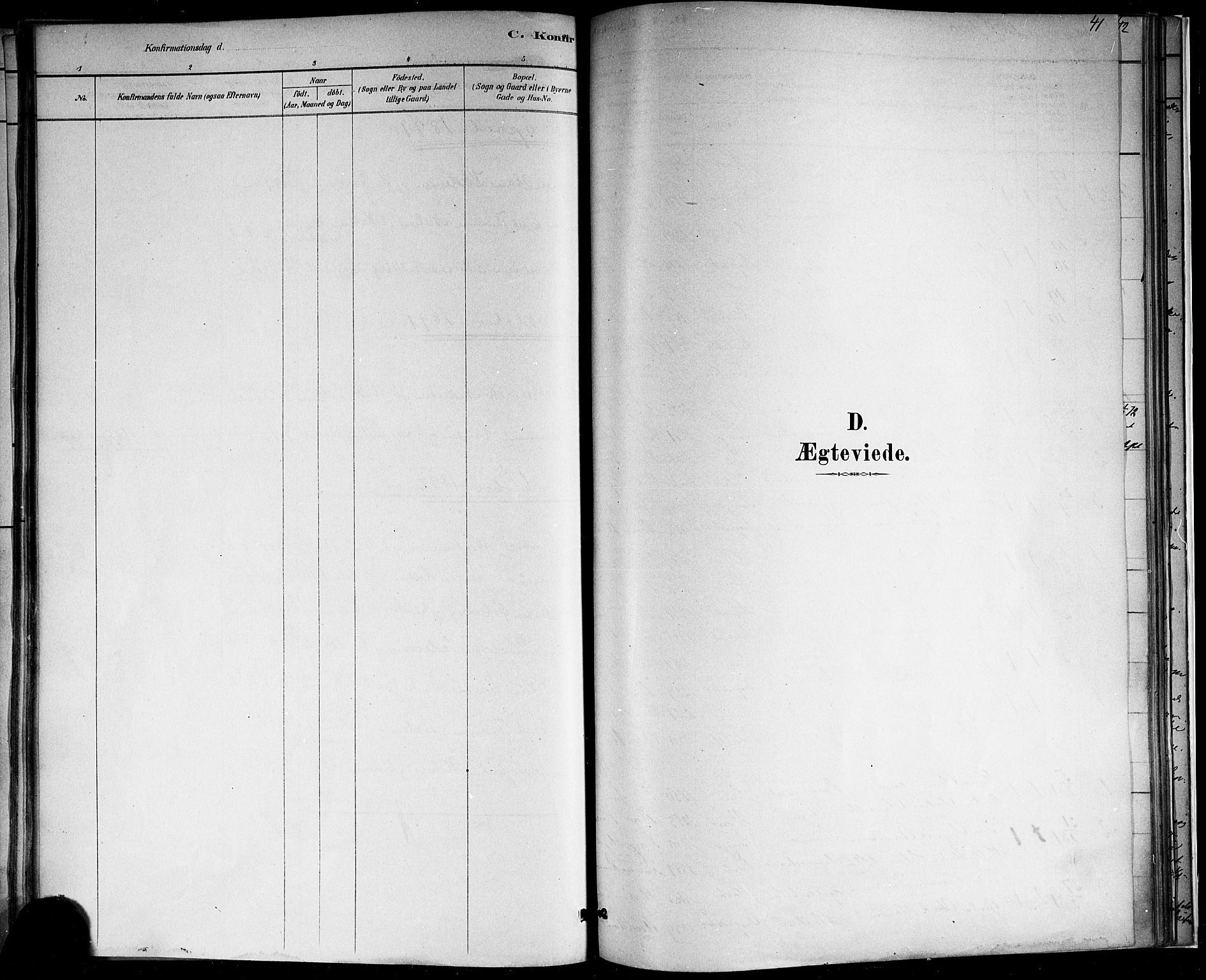 Borre kirkebøker, SAKO/A-338/F/Fb/L0001: Ministerialbok nr. II 1, 1878-1892, s. 41
