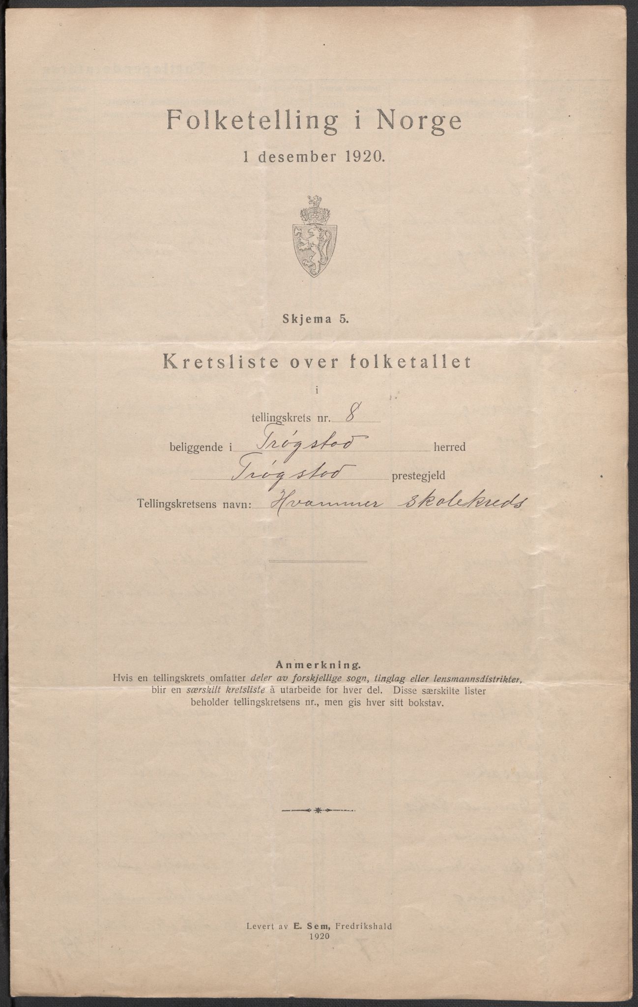 SAO, Folketelling 1920 for 0122 Trøgstad herred, 1920, s. 29