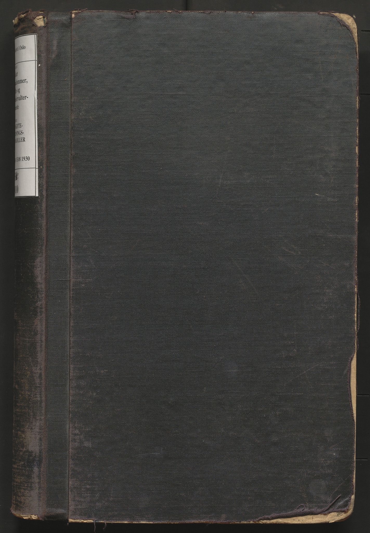 Aker kriminaldommer, skifte- og auksjonsforvalterembete, AV/SAO-A-10452/H/He/L0010: Utlodningsprotokoll, 1928-1930