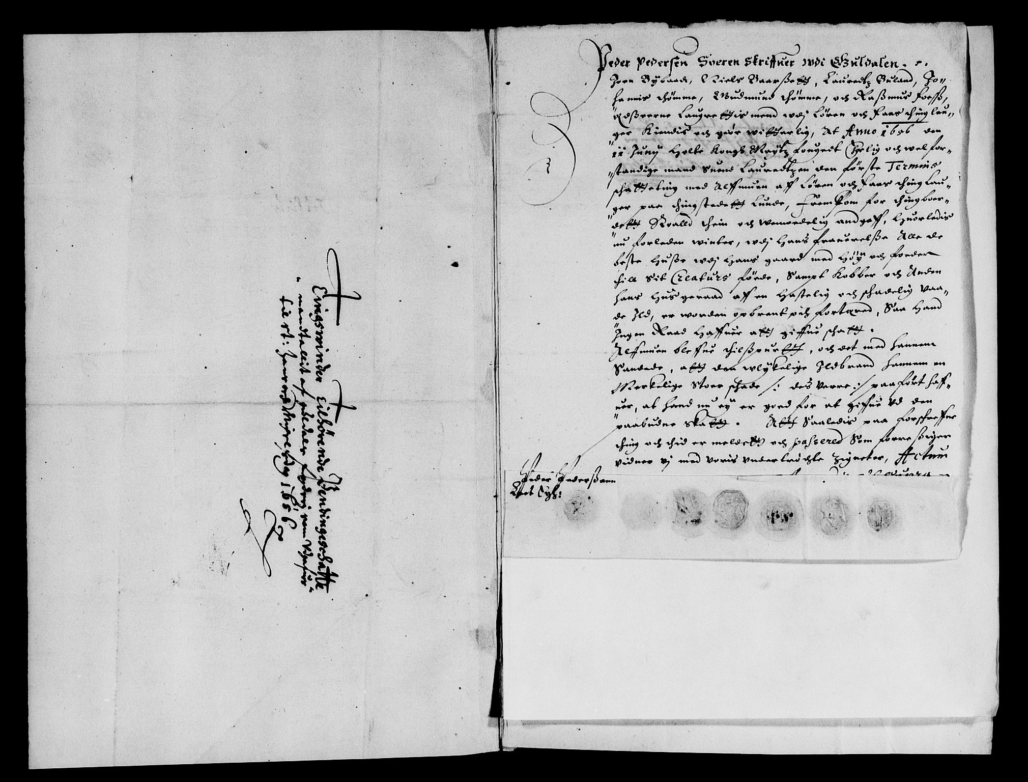 Rentekammeret inntil 1814, Reviderte regnskaper, Lensregnskaper, AV/RA-EA-5023/R/Rb/Rbw/L0127: Trondheim len, 1656-1657